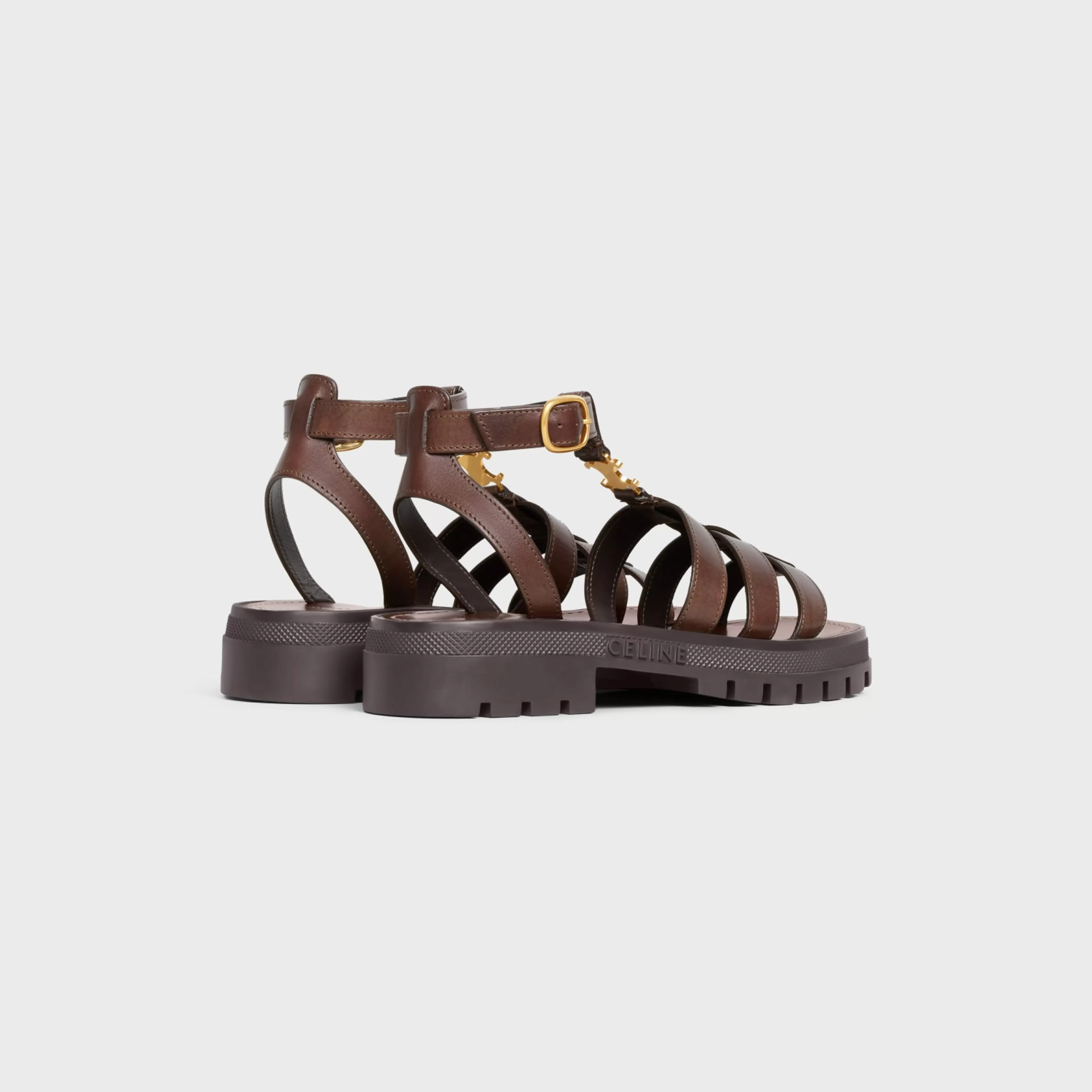 CLEA TRIOMPHE GLADIATOR SANDAL in CALFSKIN - VEGETAL TANNING^CELINE Fashion