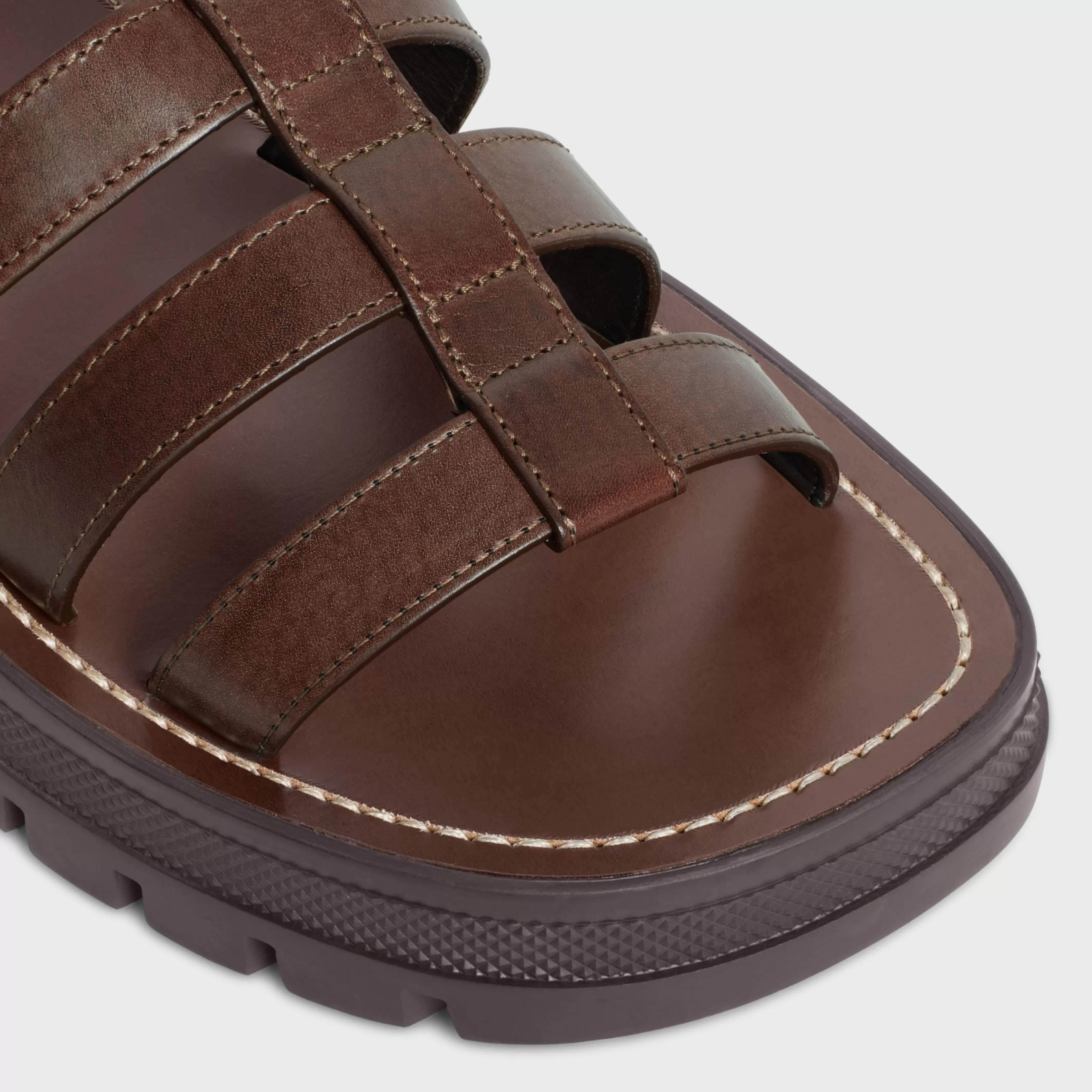 CLEA TRIOMPHE GLADIATOR SANDAL in CALFSKIN - VEGETAL TANNING^CELINE Fashion