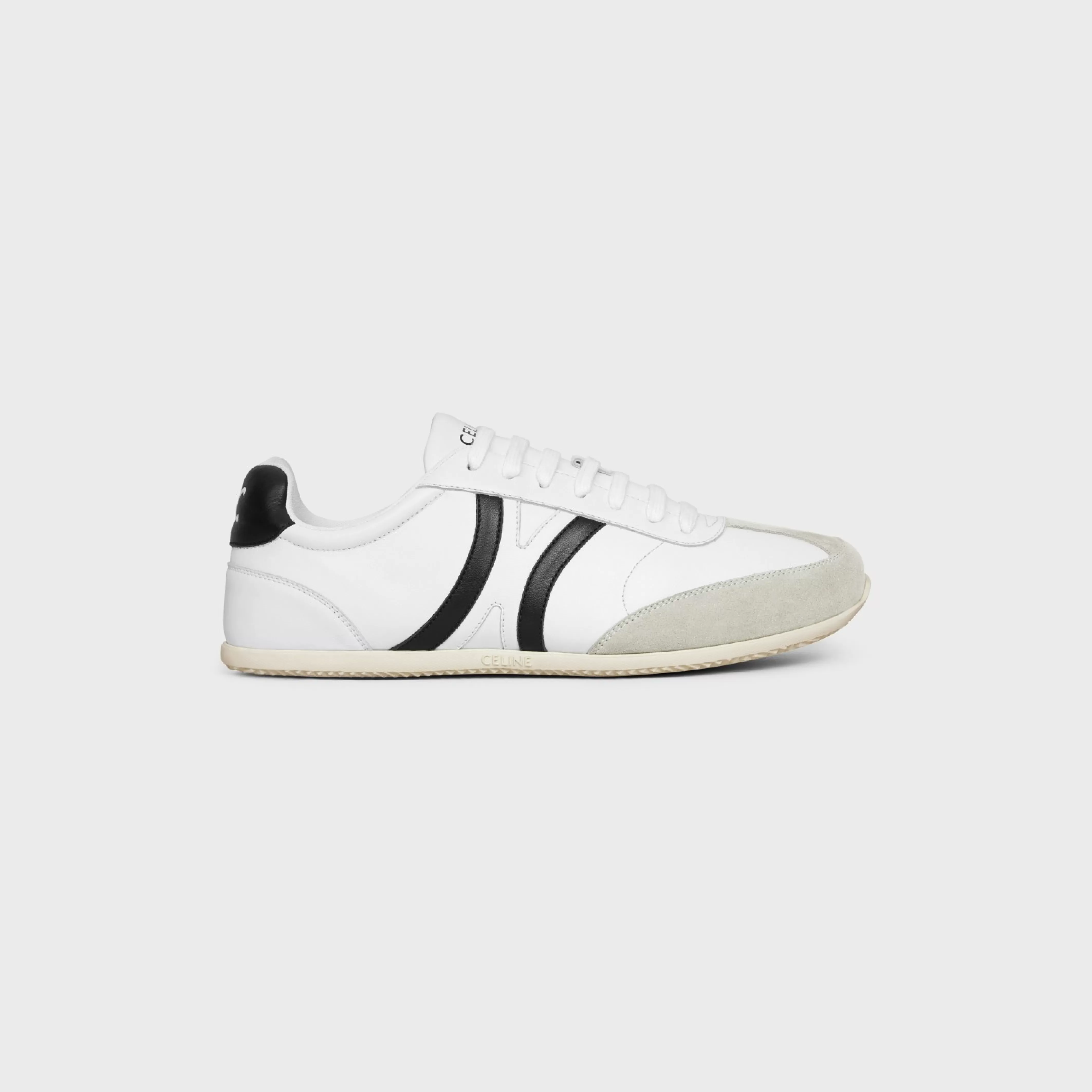 JOGGER LOW LACE-UP SNEAKER WITH TRIOMPHE in CALFSKIN AND SUEDE CALFSKIN^CELINE Cheap