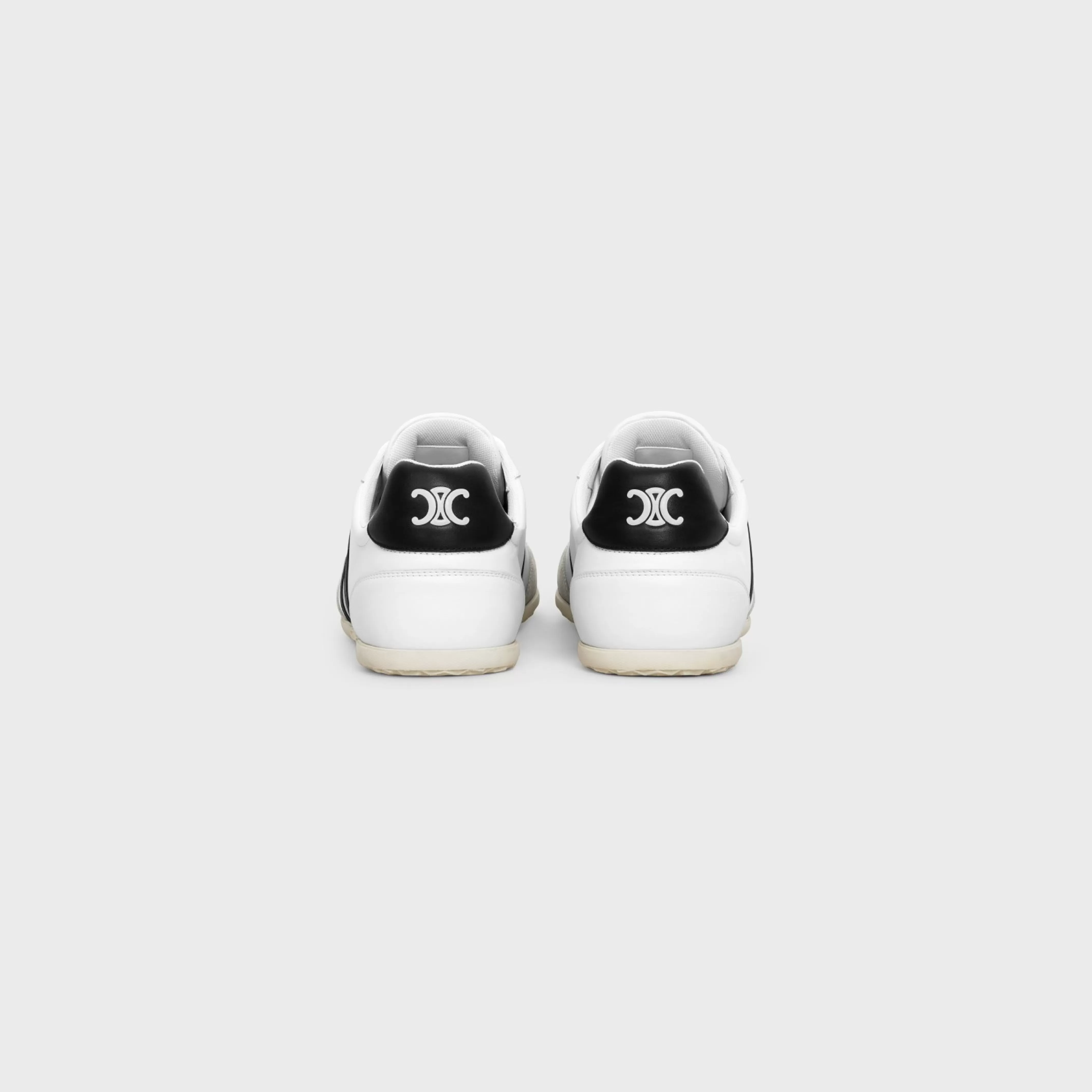 JOGGER LOW LACE-UP SNEAKER WITH TRIOMPHE in CALFSKIN AND SUEDE CALFSKIN^CELINE Cheap
