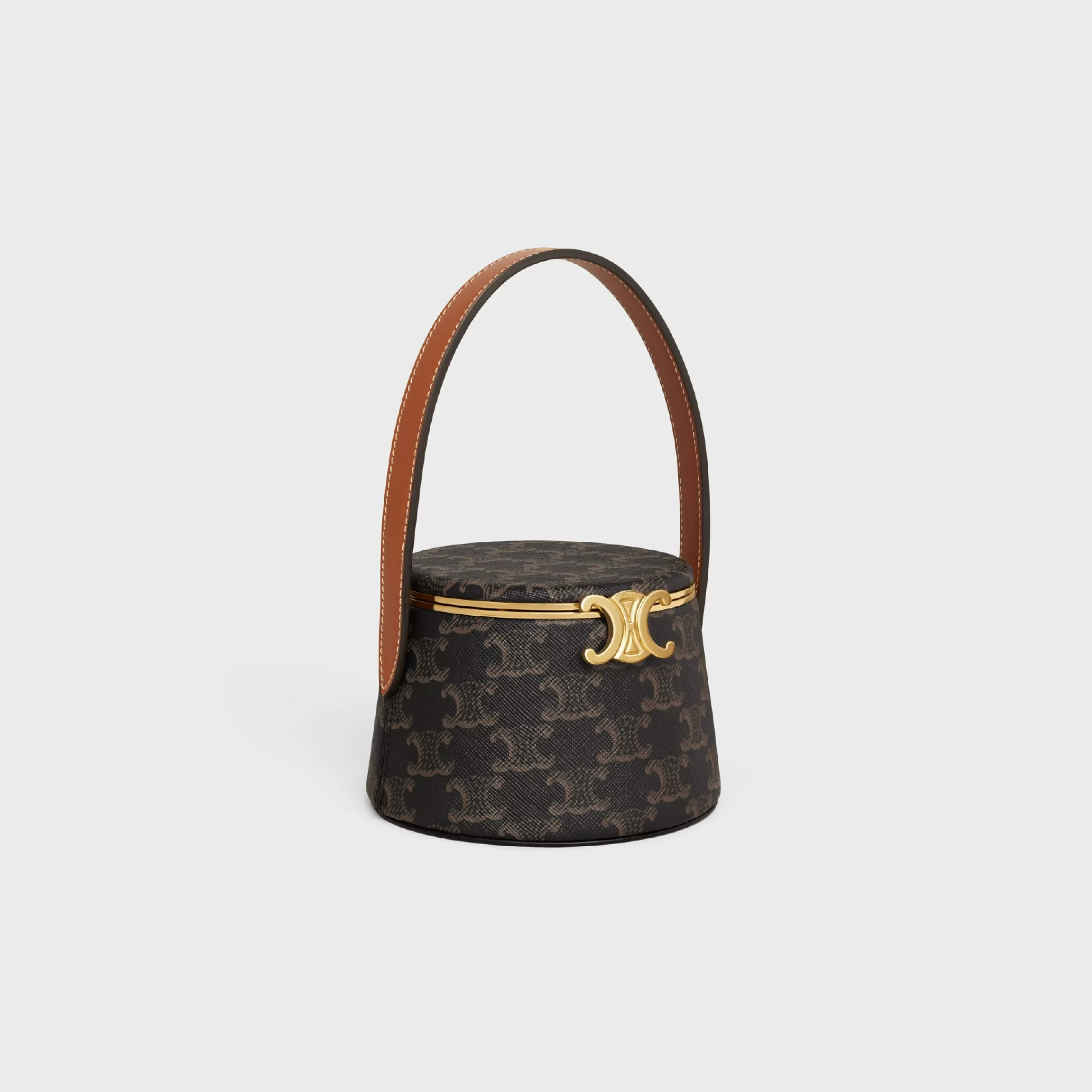 NINA MINAUDIERE in LAMBSKIN WITH TRIOMPHE CANVAS PRINT AND CALFSKIN^CELINE Best Sale