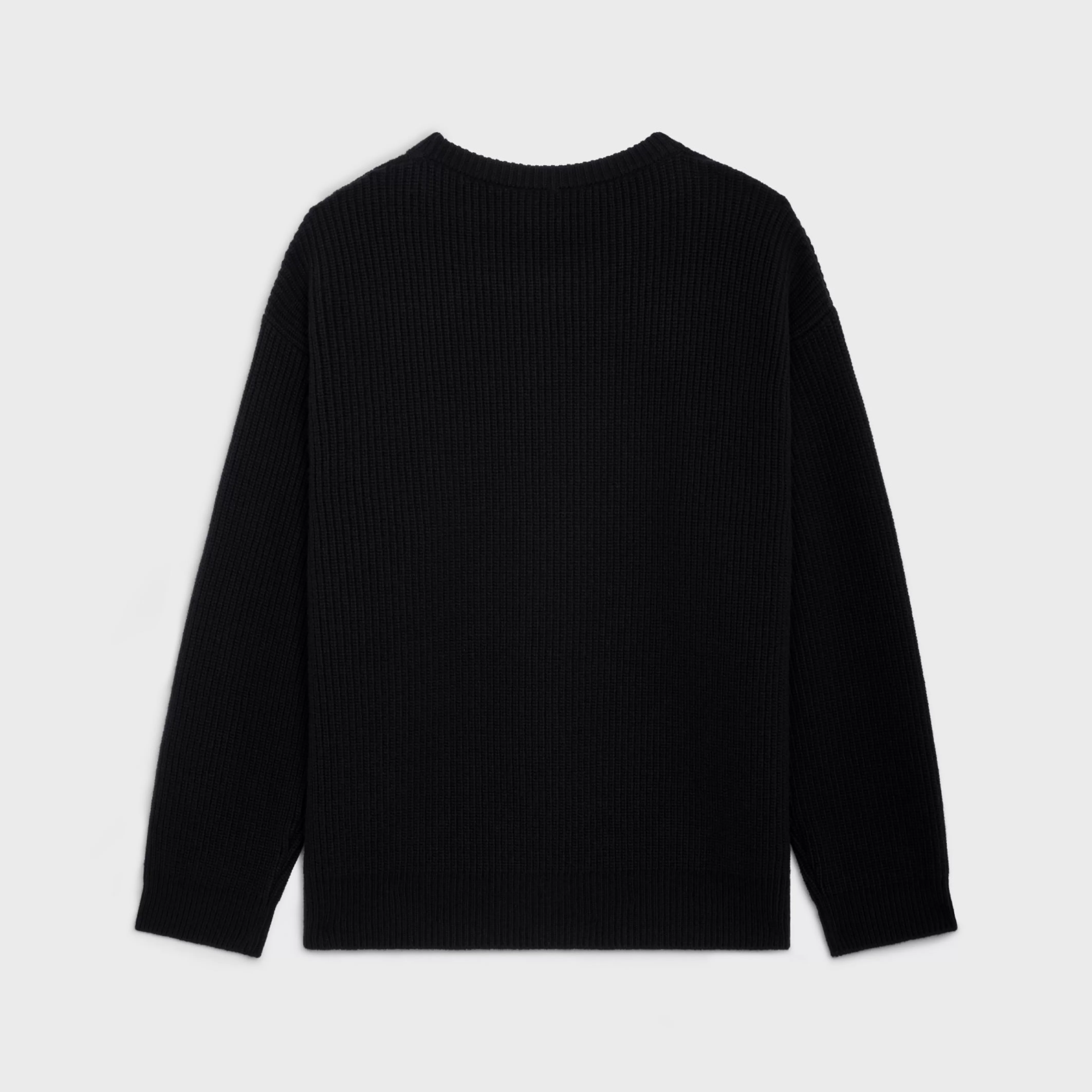 oversized sweater in ribbed wool^CELINE Cheap