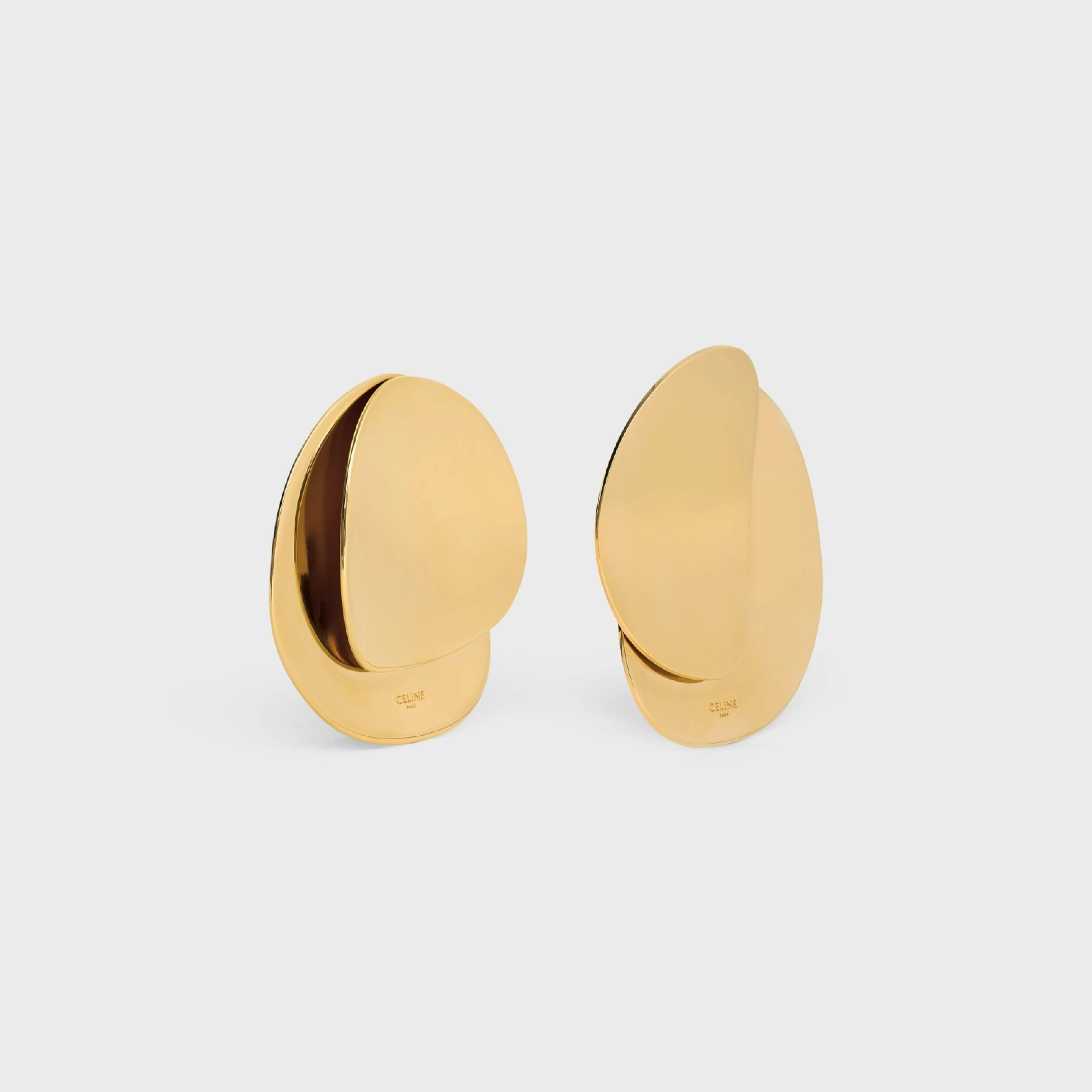 Petale Earrings in Brass with Gold Finish^CELINE Online