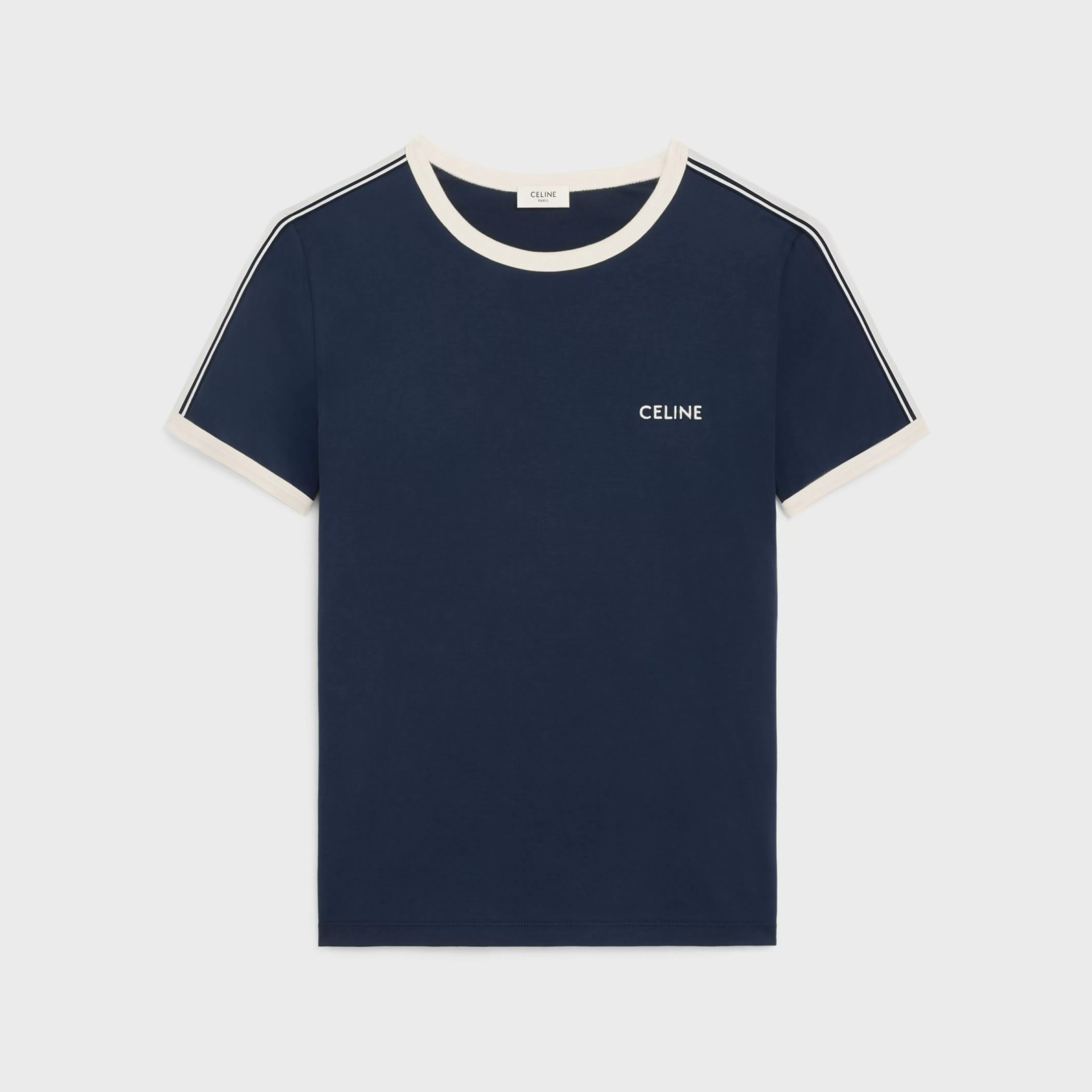 regular t-shirt in cotton jersey^CELINE New