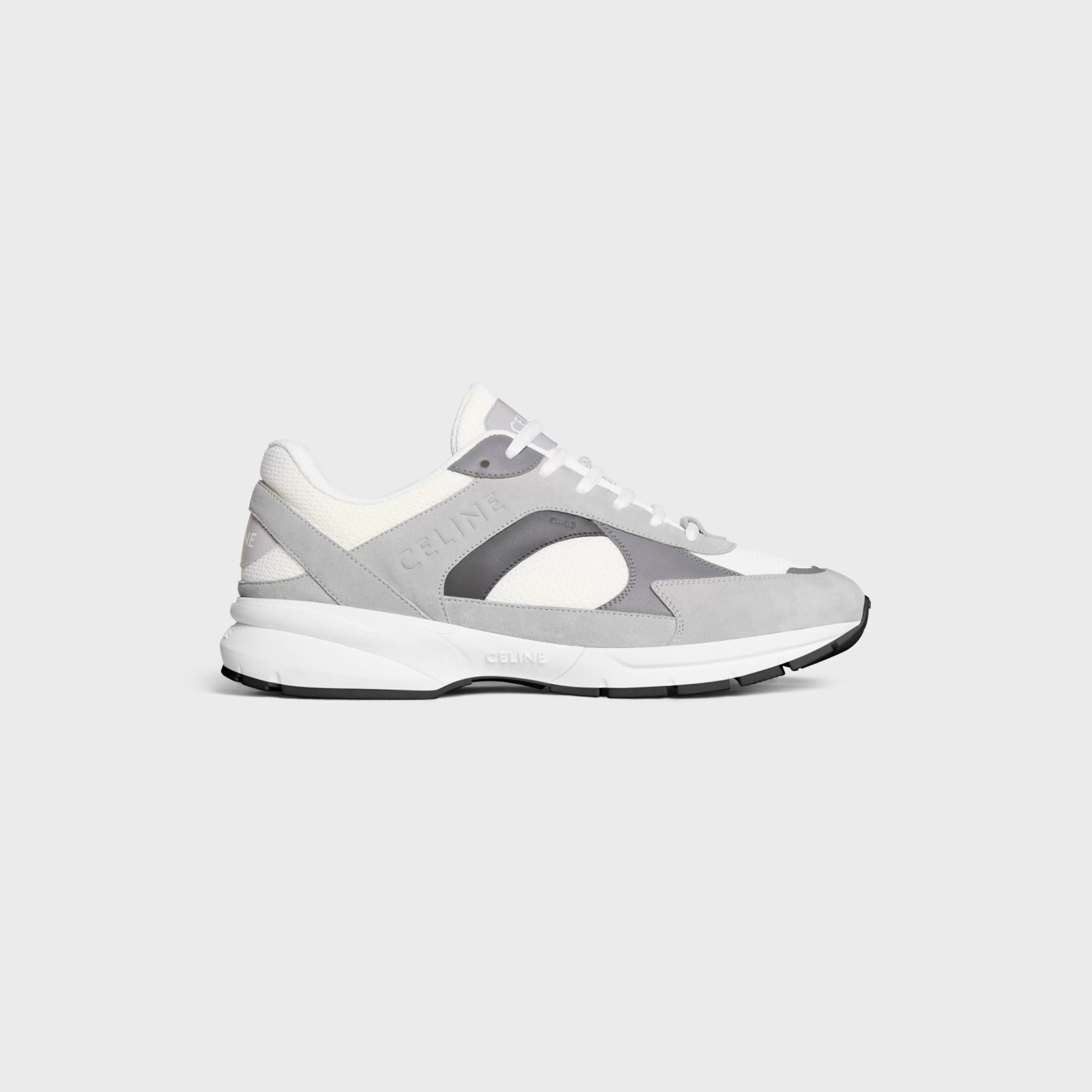 RUNNER CR-03 LOW LACE-UP SNEAKER in MESH, SUEDE CALFSKIN AND CALFSKIN^CELINE Best Sale