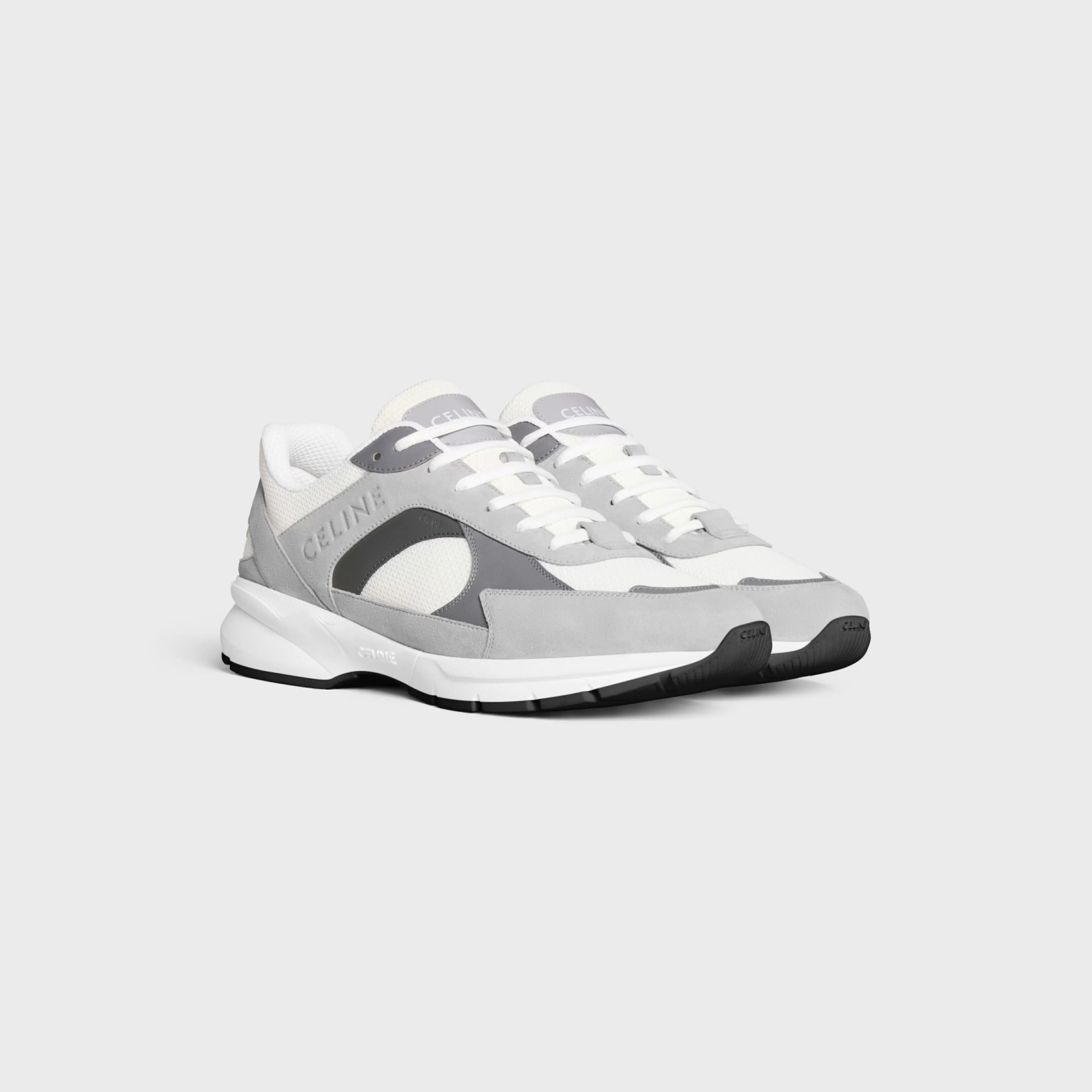 RUNNER CR-03 LOW LACE-UP SNEAKER in MESH, SUEDE CALFSKIN AND CALFSKIN^CELINE Best Sale