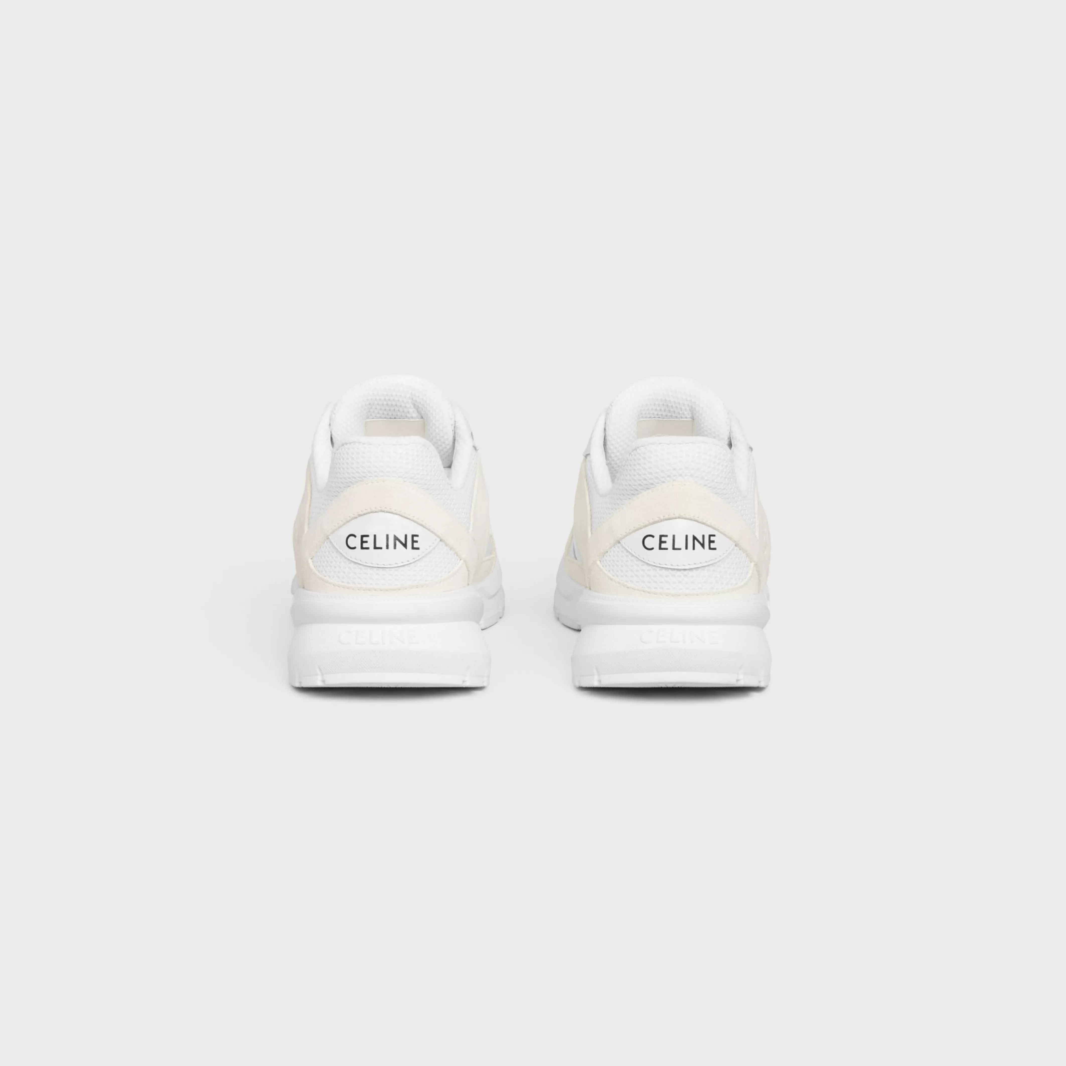 RUNNER CR-03 LOW LACE-UP SNEAKER in MESH, SUEDE CALFSKIN AND CALFSKIN^CELINE Cheap