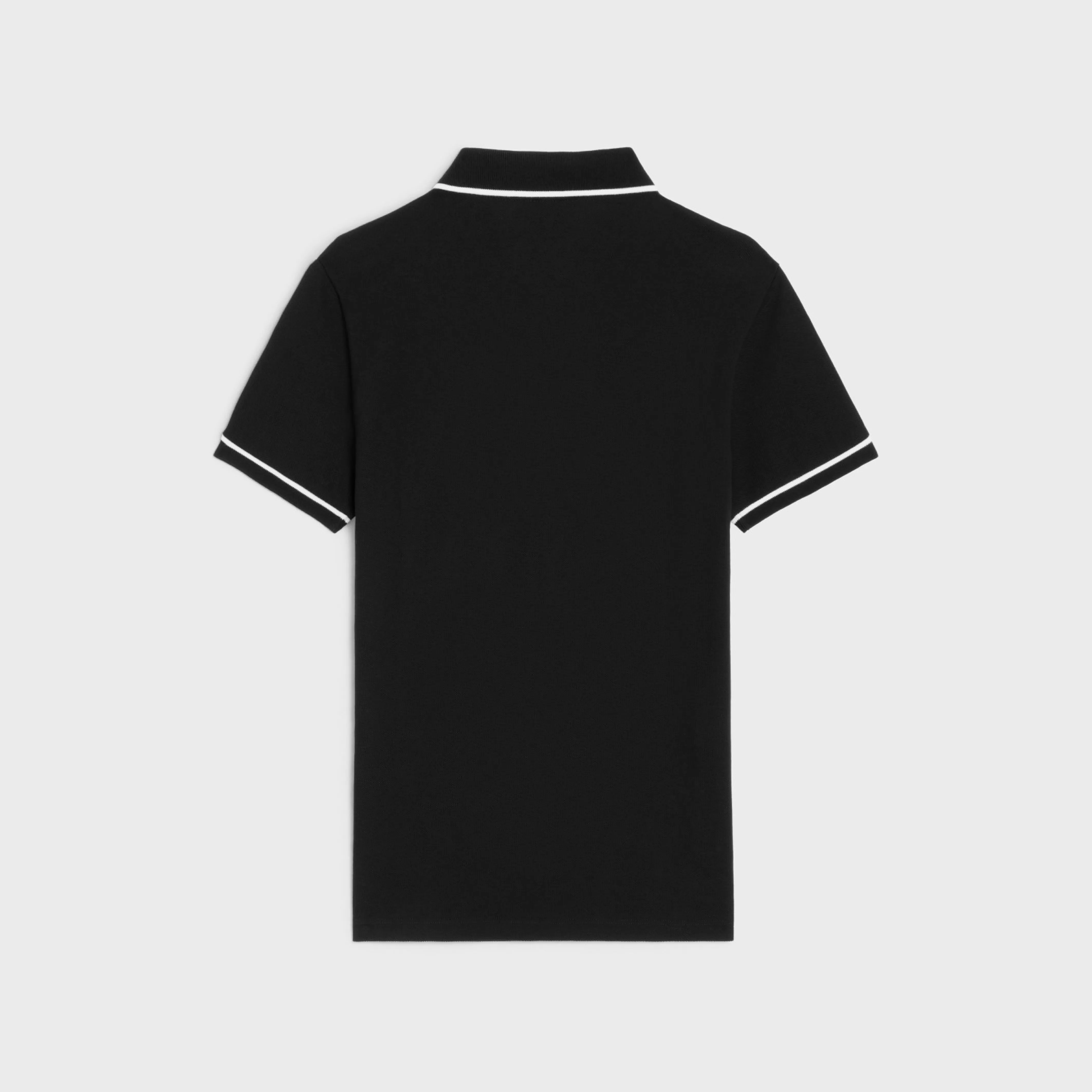 classic polo shirt in cotton piqué^CELINE Cheap