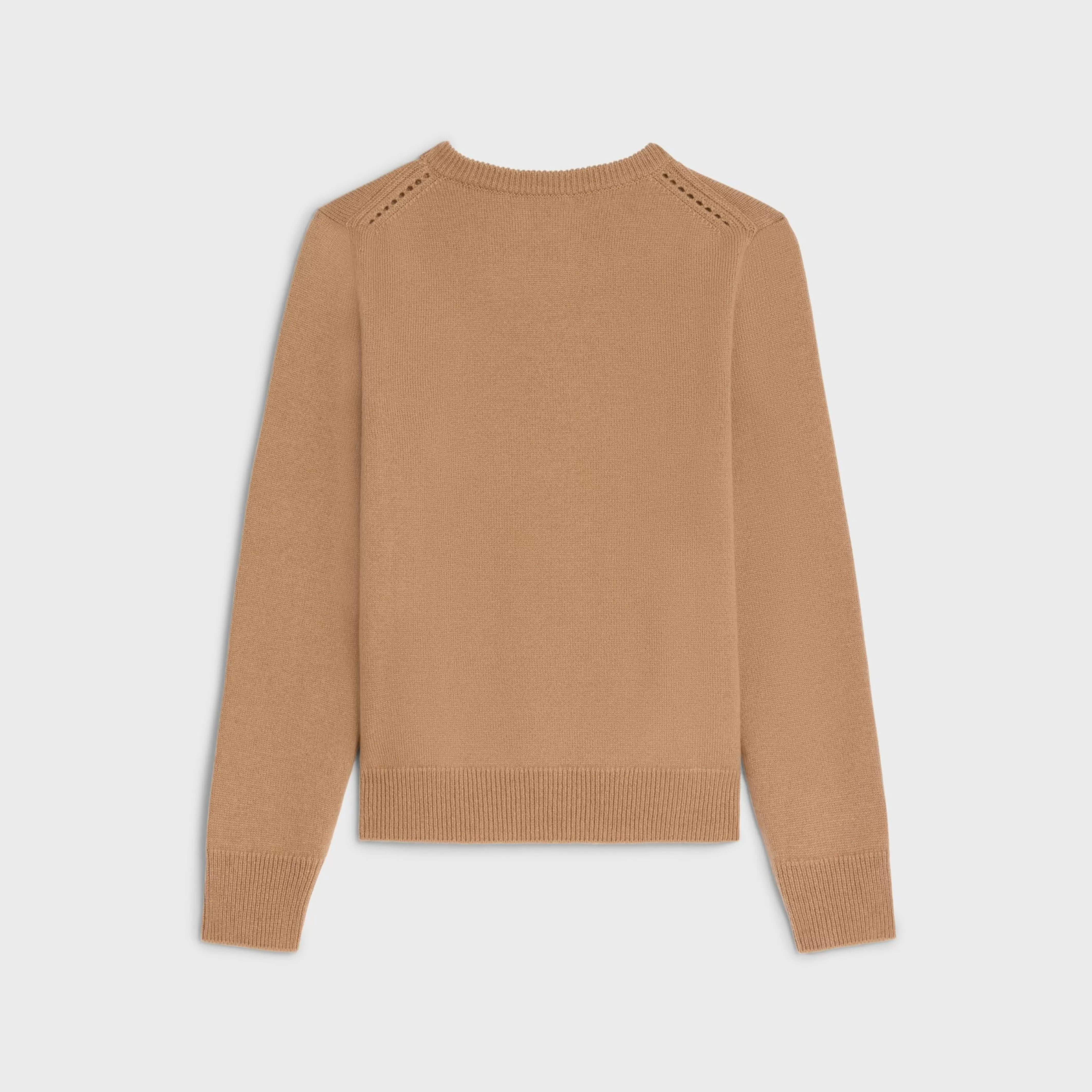 crew neck sweater in heritage cashmere^CELINE Store