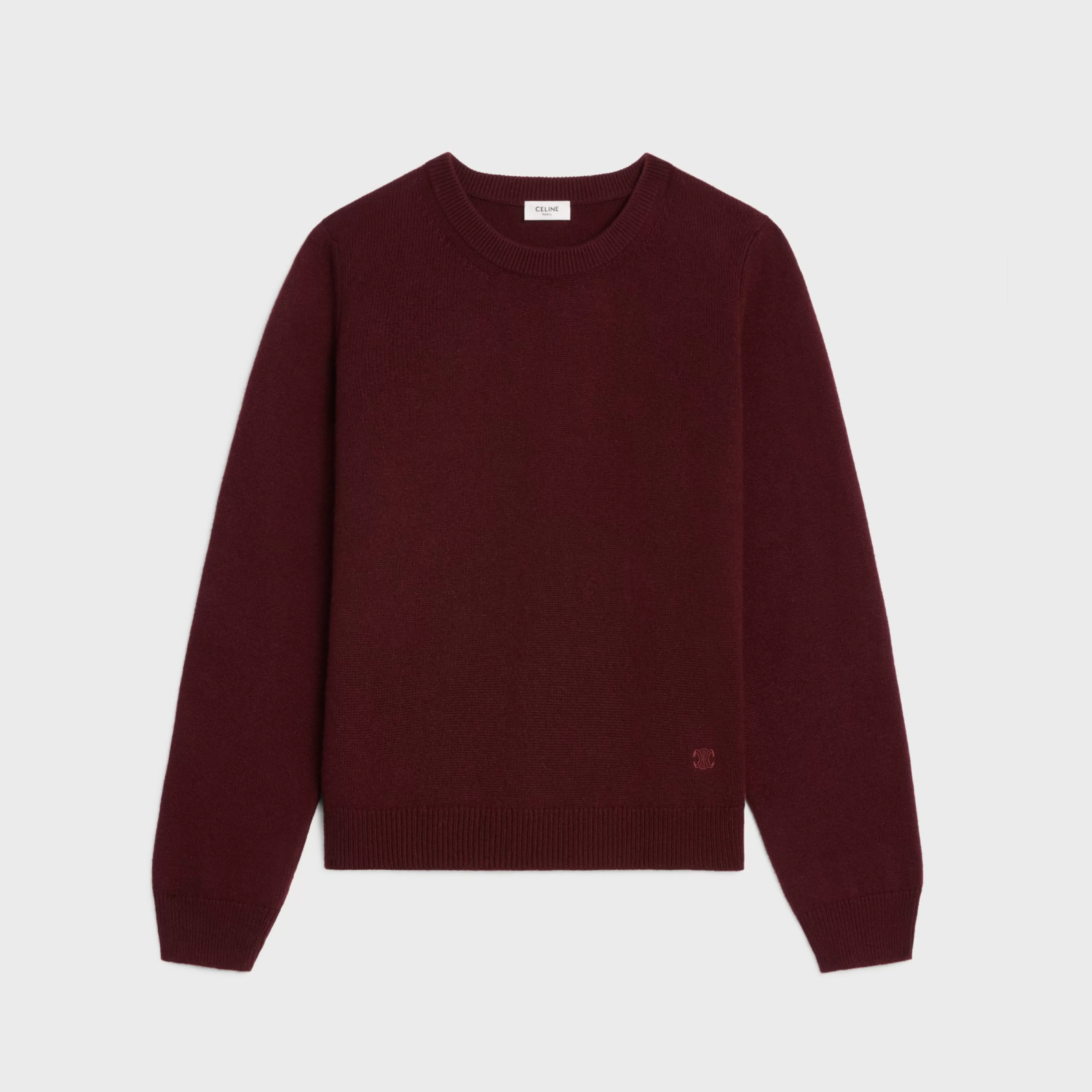 crew neck sweater in scottish cashmere^CELINE Discount