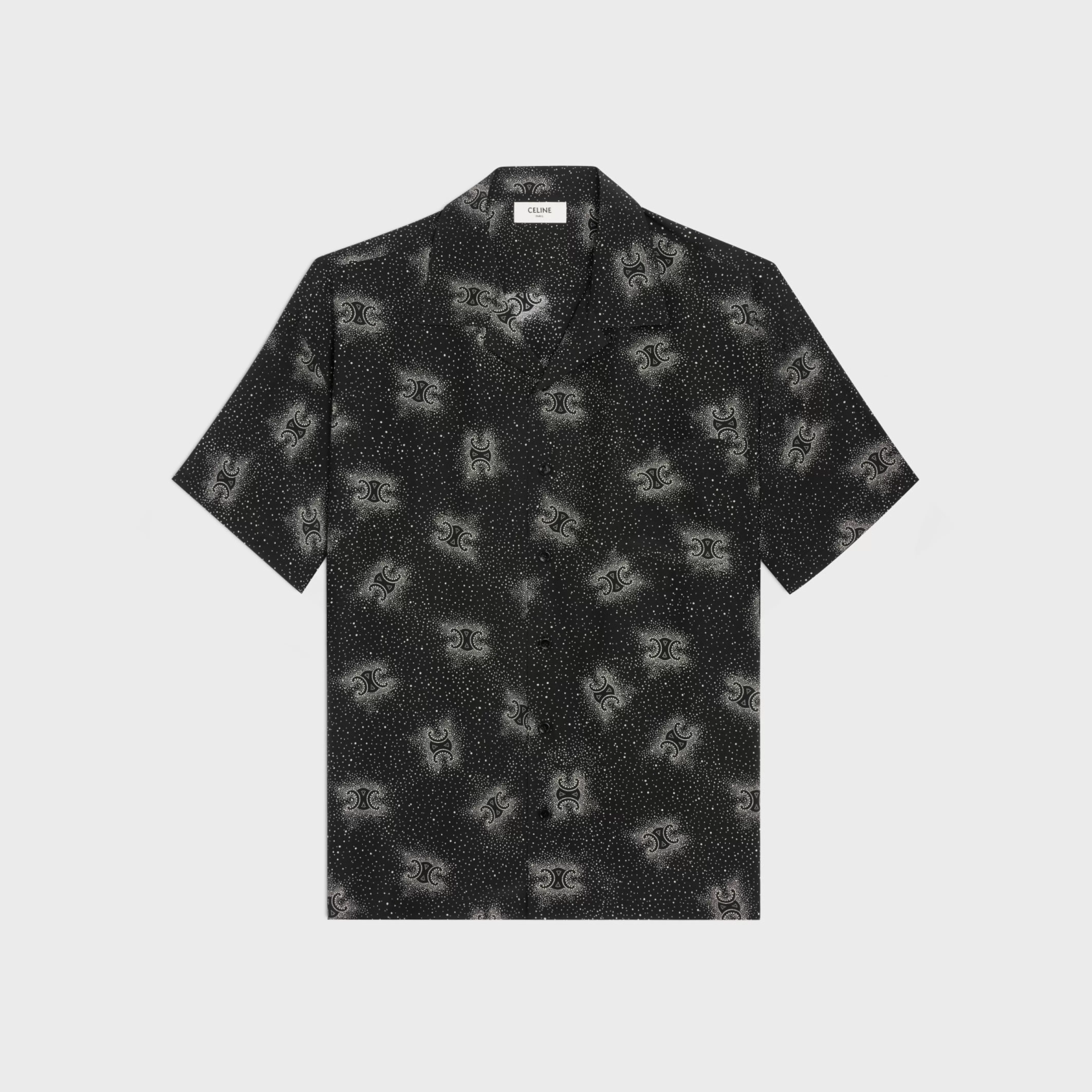hawaiian shirt in printed crepe de chine^CELINE Discount