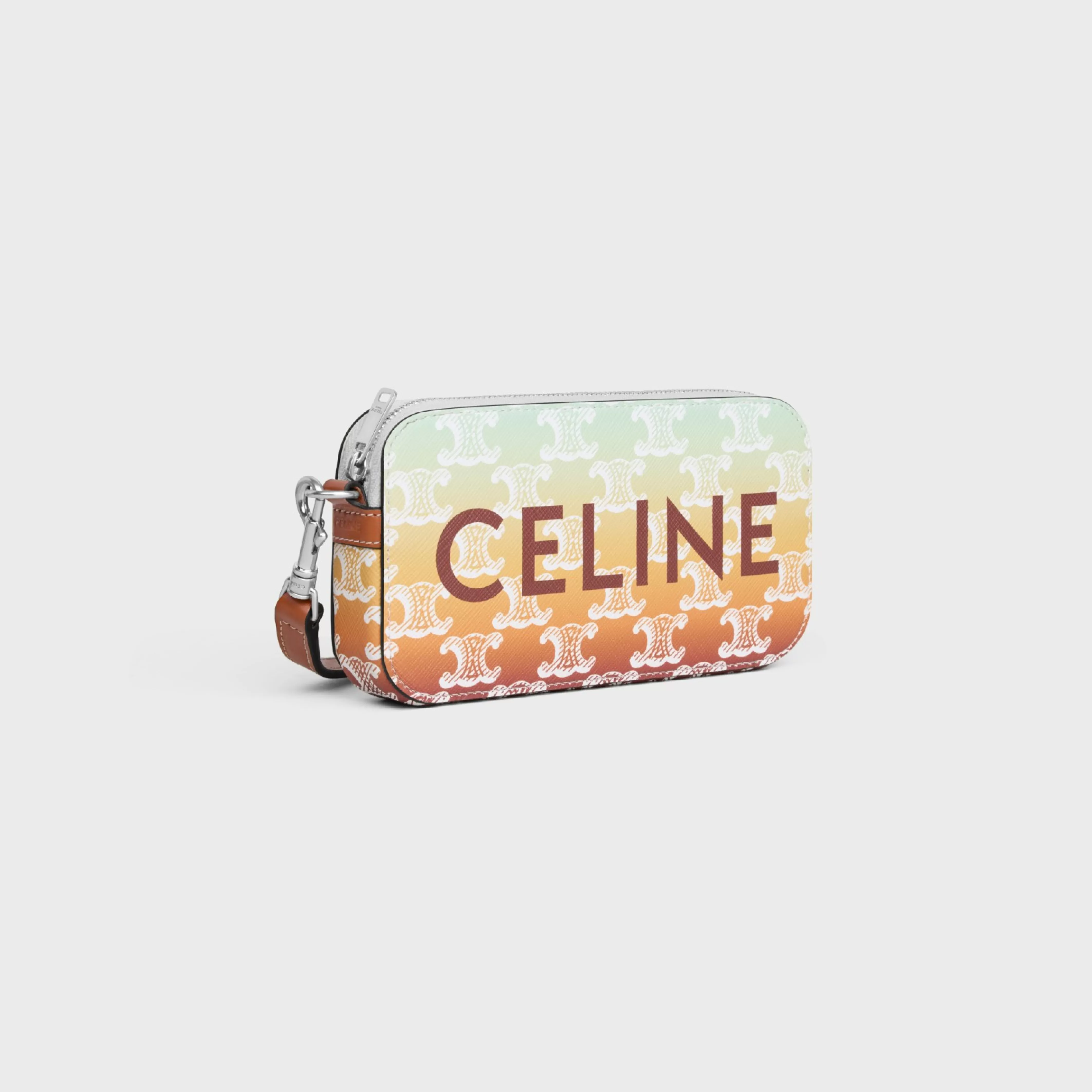 Horizontal pouch in TRIOMPHE CANVAS SUNSET WITH PRINT^CELINE Sale