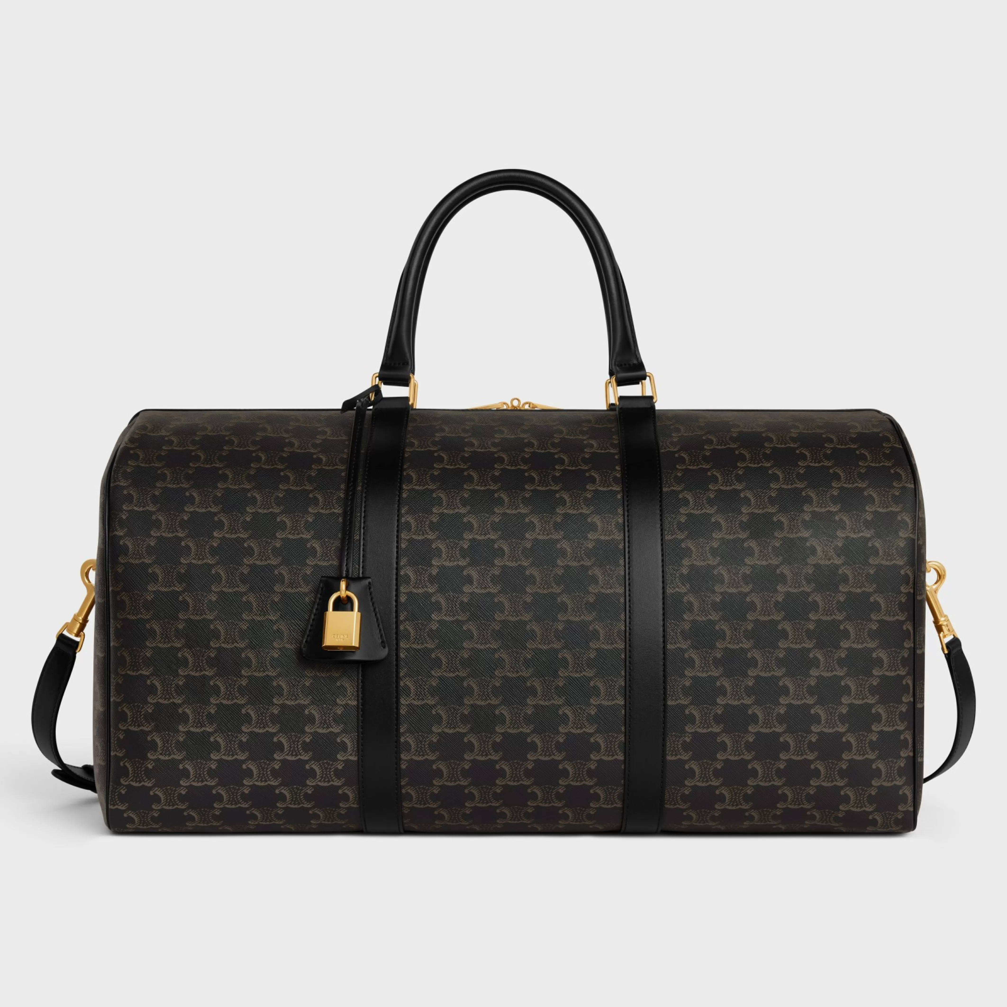 Large Travel Bag in Triomphe Canvas and calfskin^CELINE Online