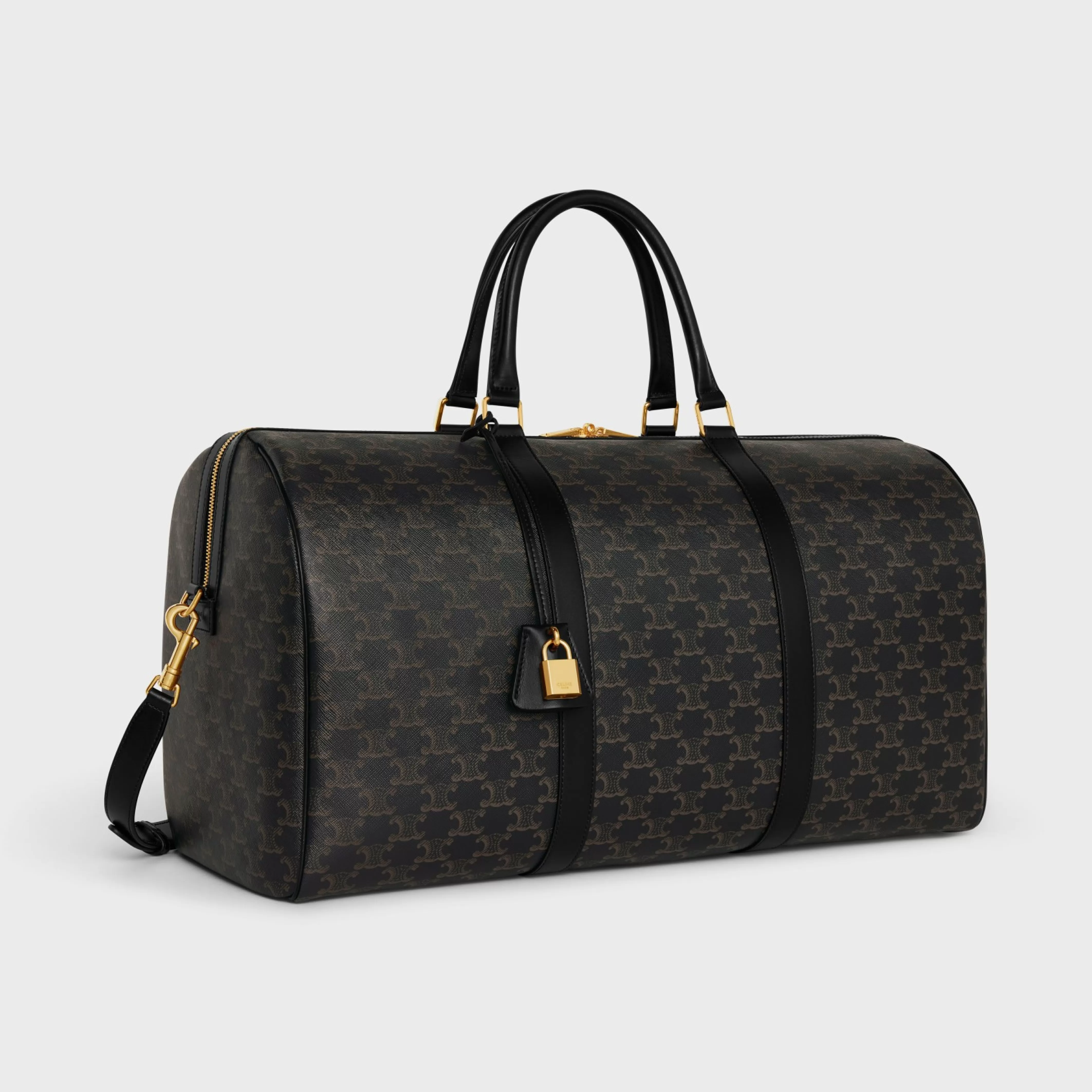Large Travel Bag in Triomphe Canvas and calfskin^CELINE Online