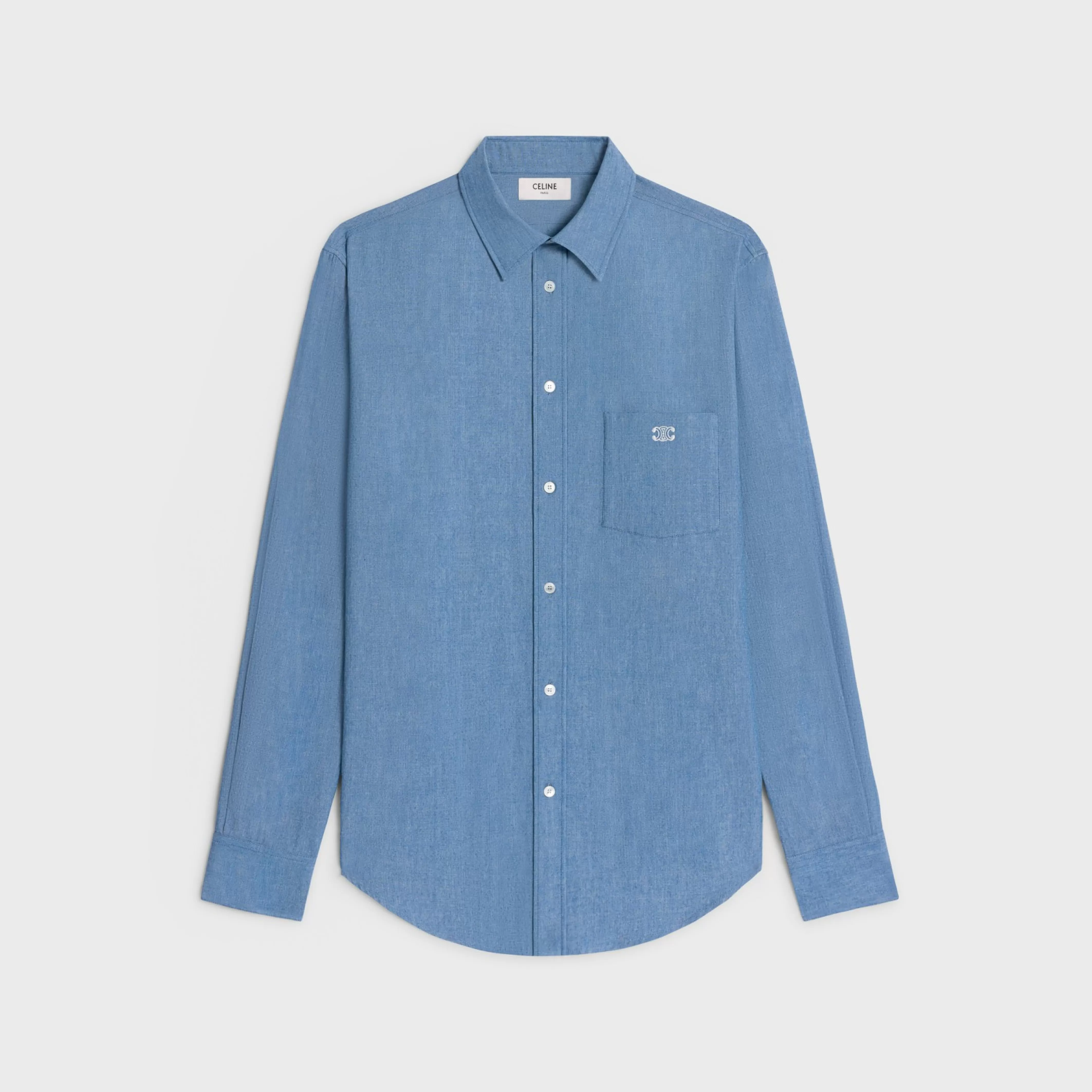 loose shirt in chambray cotton^CELINE Outlet