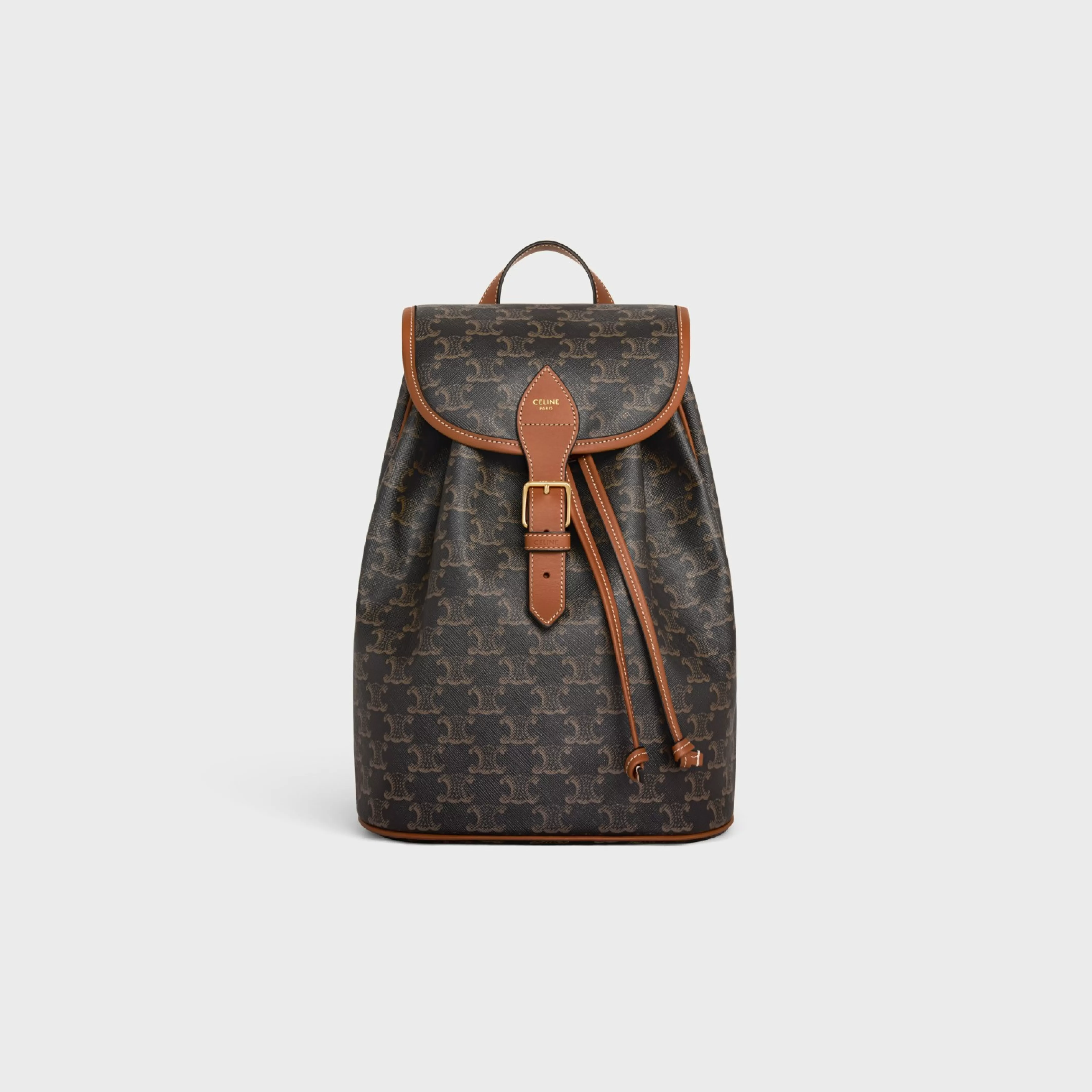 MEDIUM BACKPACK FOLCO in Triomphe Canvas and calfskin^CELINE Flash Sale