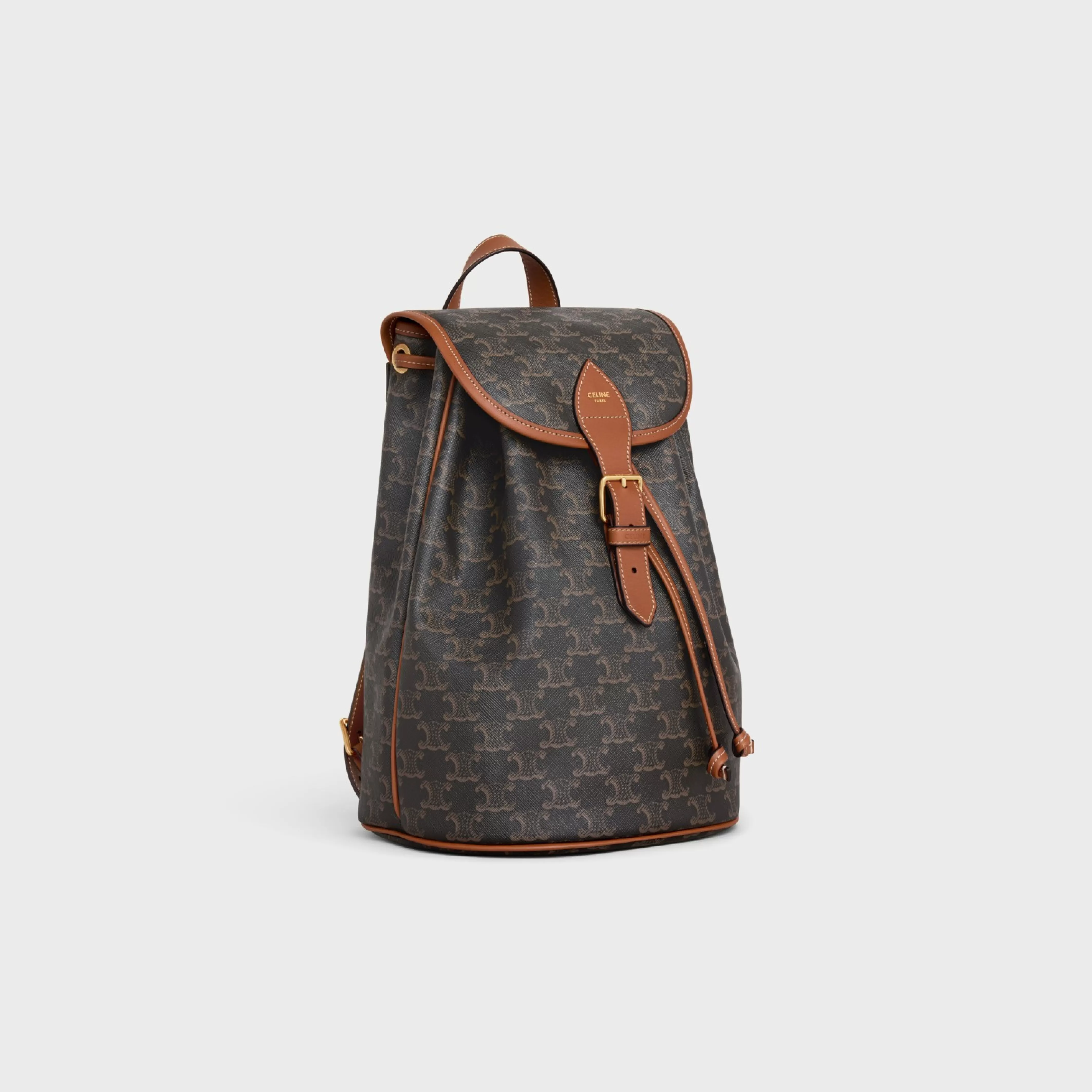 MEDIUM BACKPACK FOLCO in Triomphe Canvas and calfskin^CELINE Flash Sale