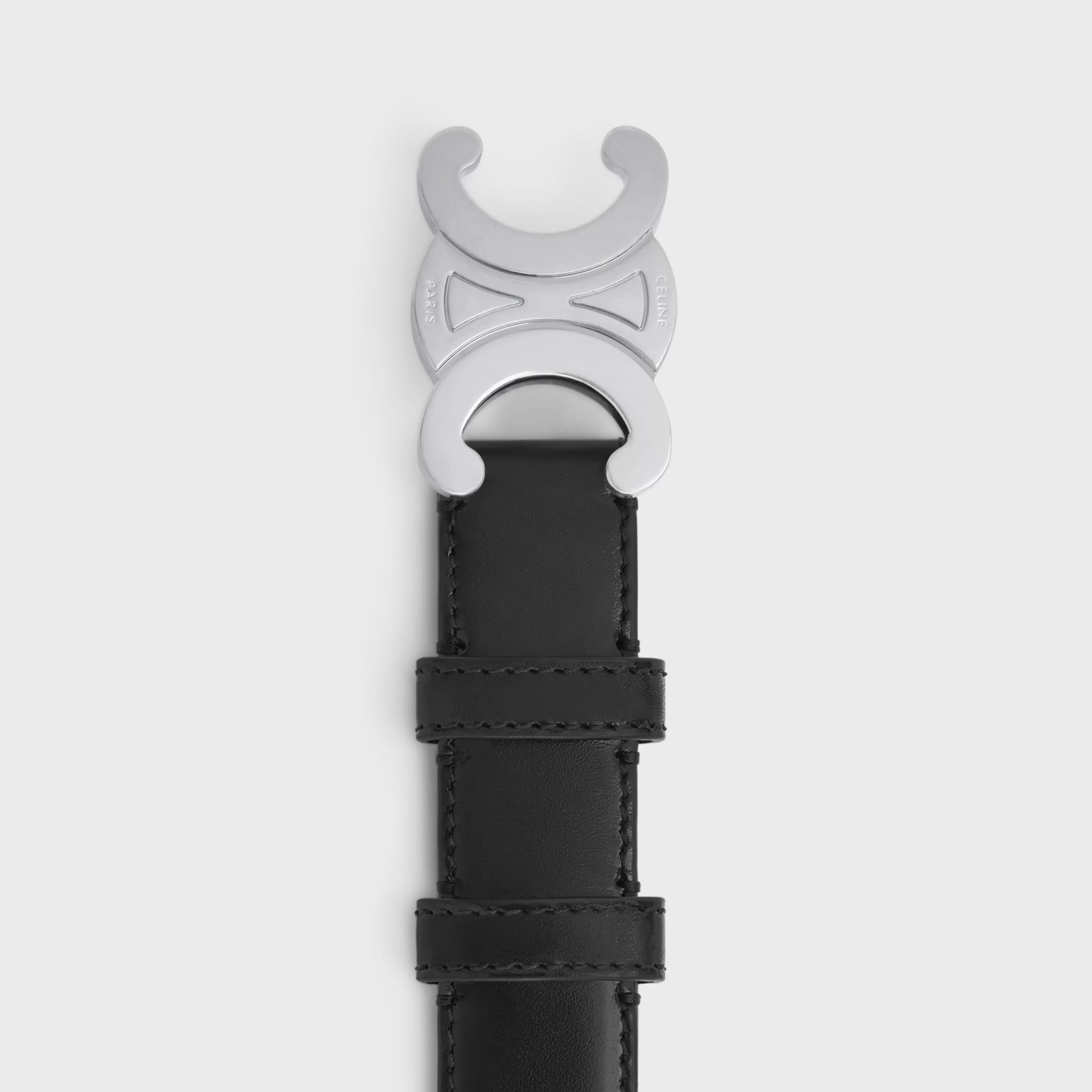 Medium Triomphe Belt in Taurillon Leather^CELINE Clearance