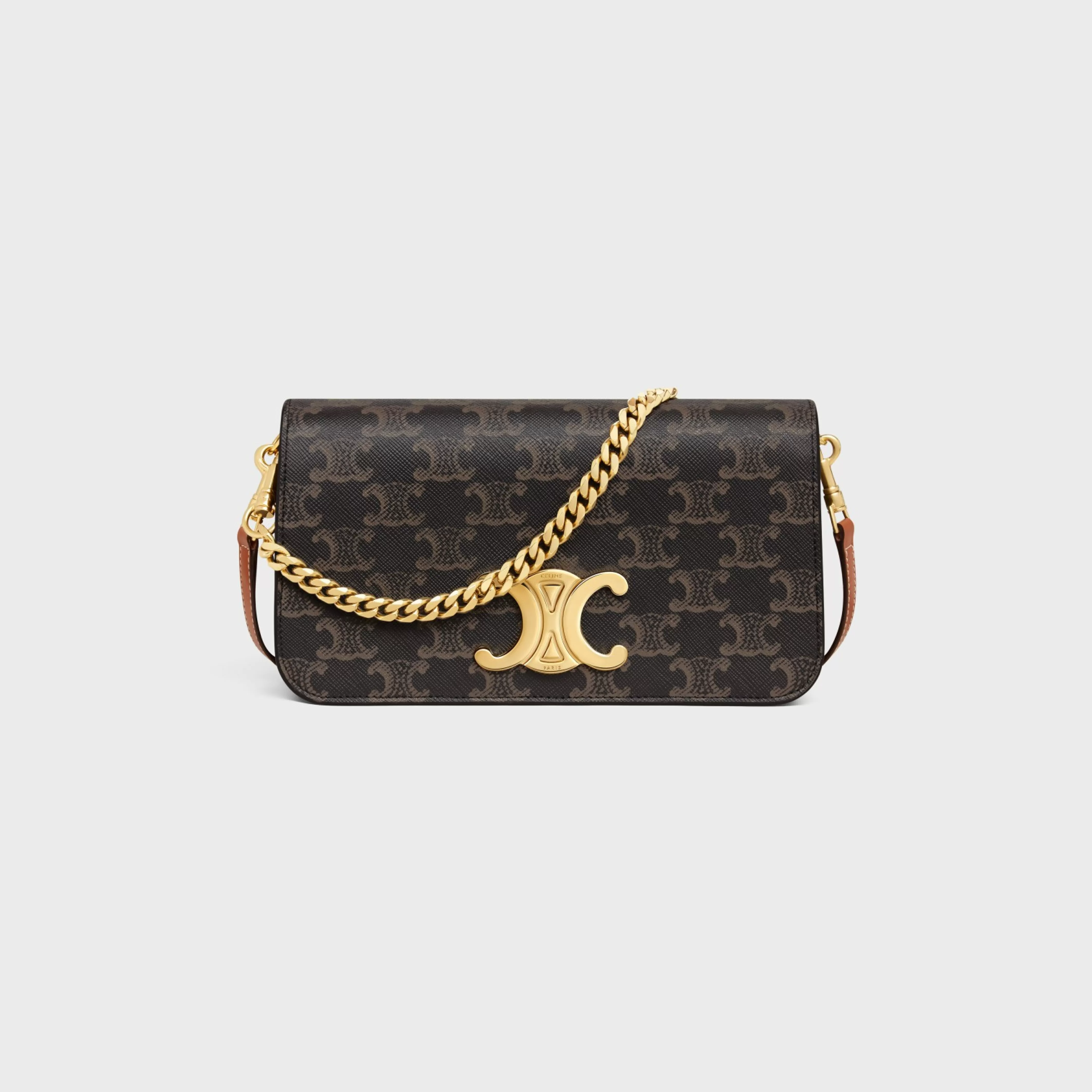 MULTIPOCHETTE in TRIOMPHE CANVAS and calfskin^CELINE Fashion