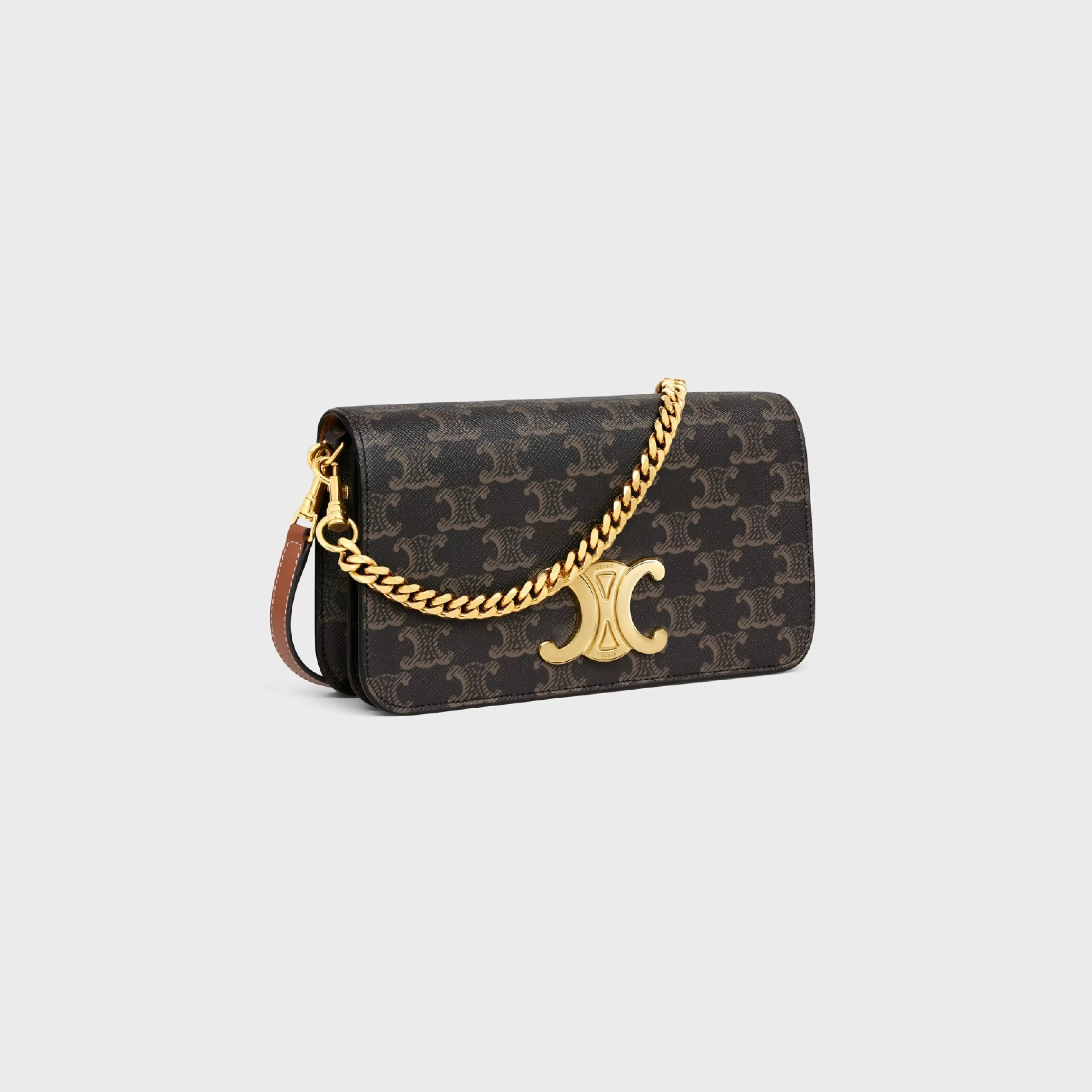 MULTIPOCHETTE in TRIOMPHE CANVAS and calfskin^CELINE Fashion