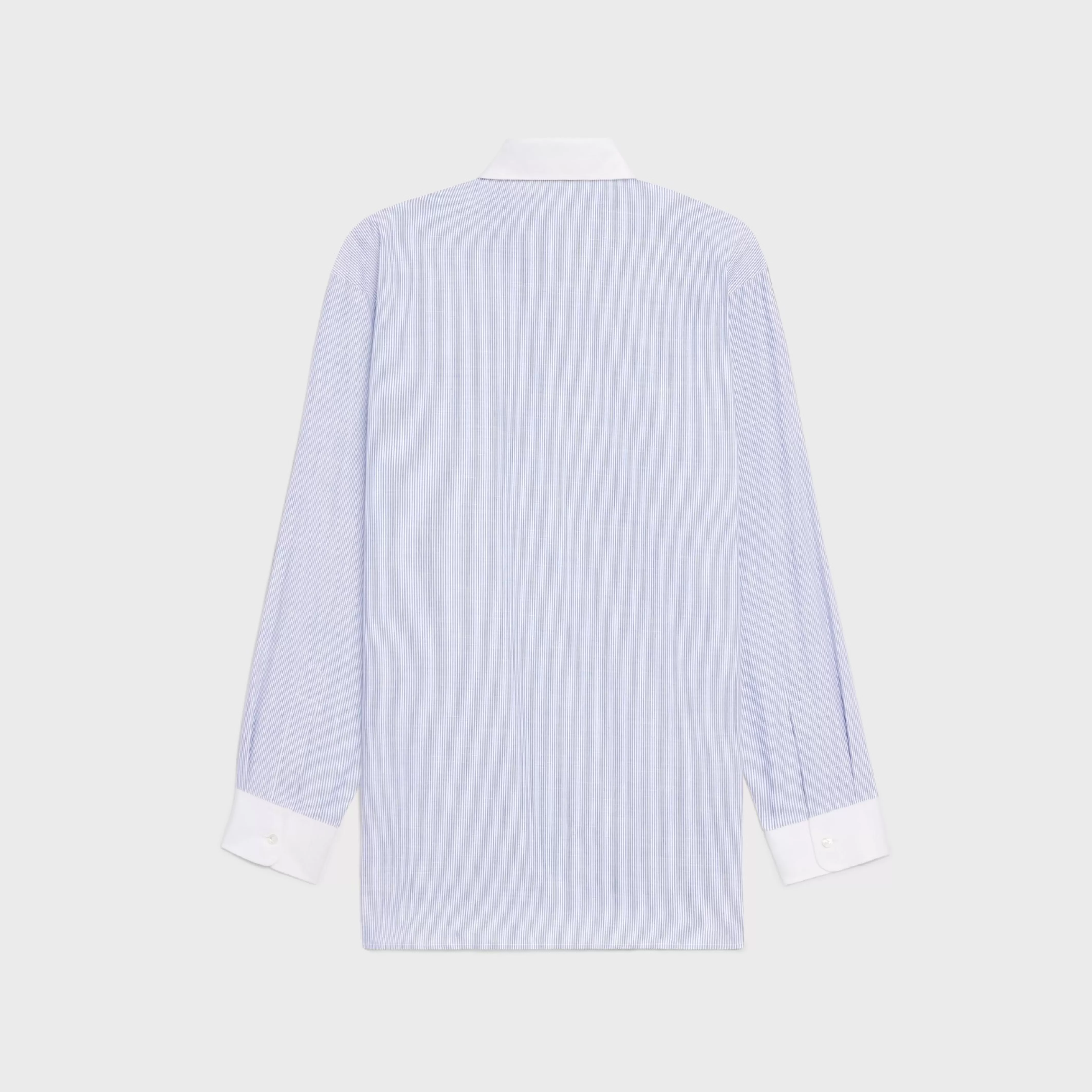 oversized shirt in striped chambray cotton^CELINE Flash Sale