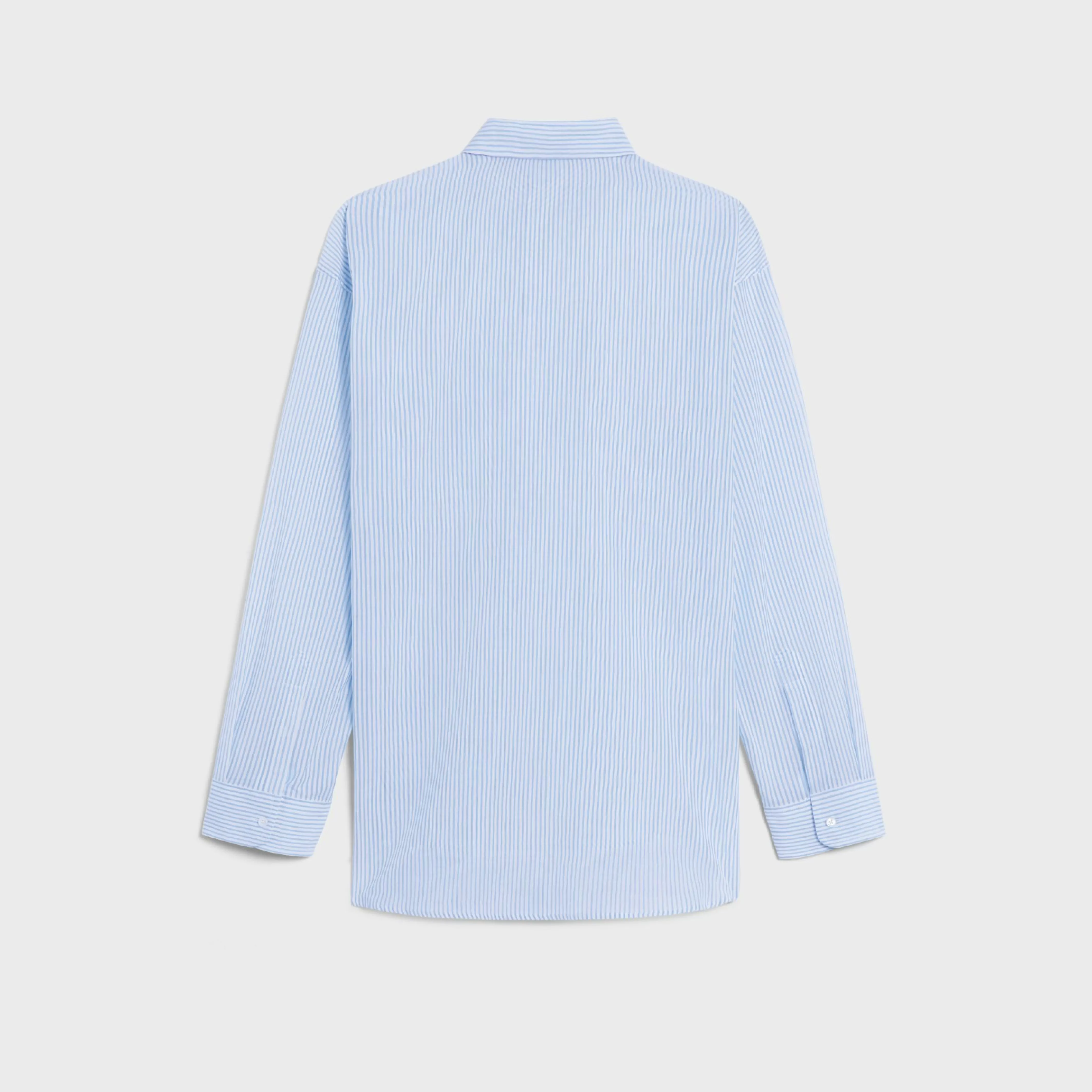 oversized shirt in striped cotton voile^CELINE Shop