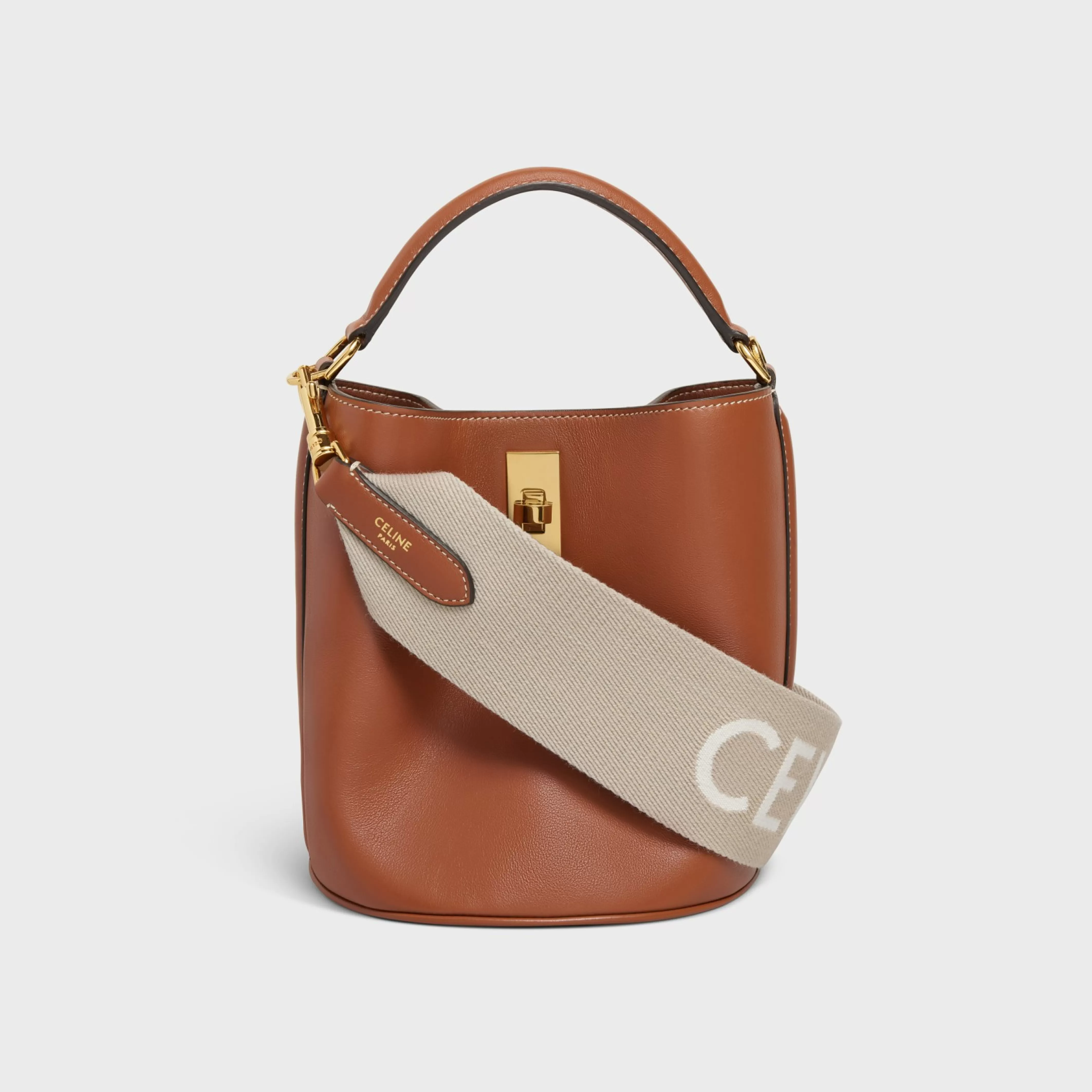 Short Strap in Wool with jacquard with GOLD FINISHING^CELINE Clearance