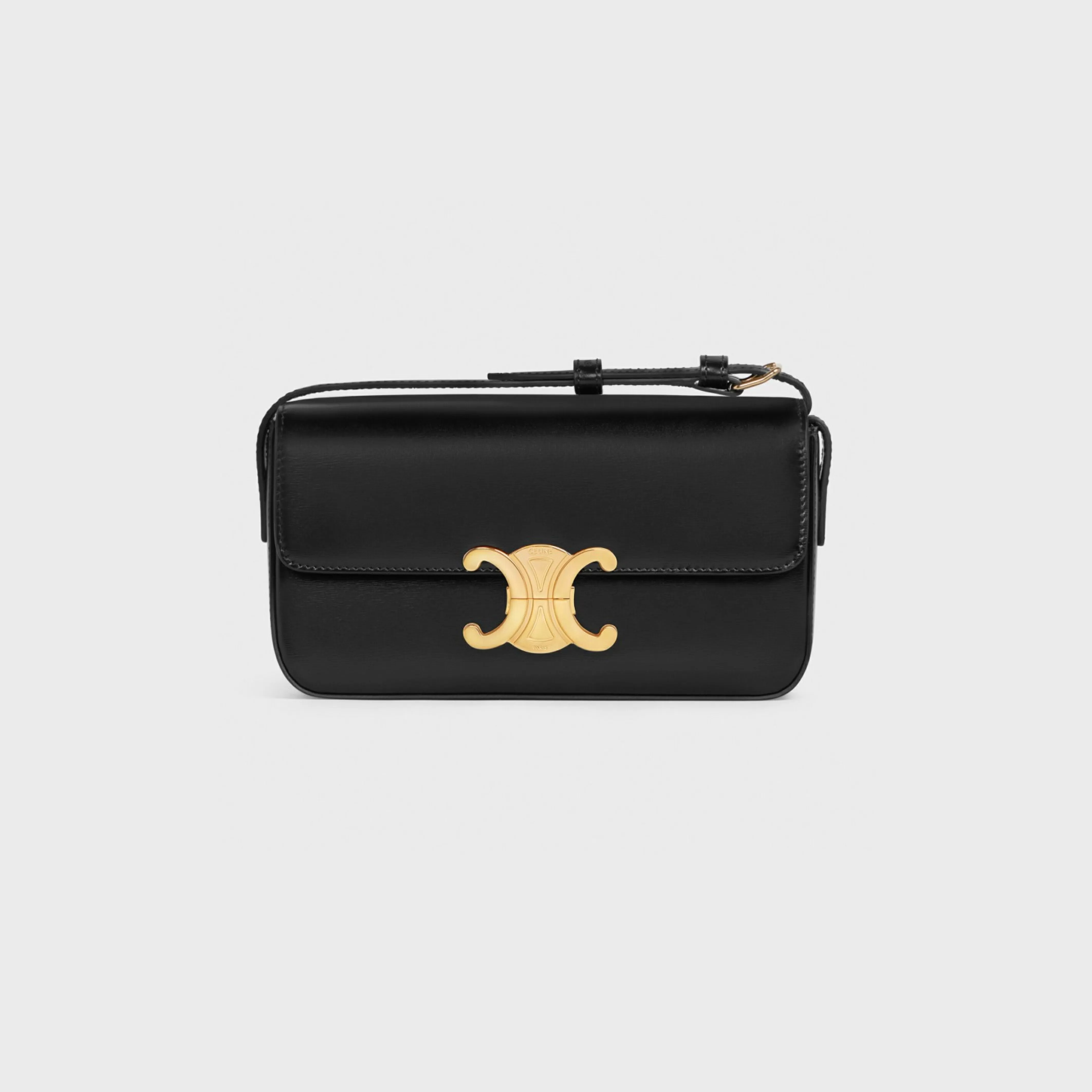 SHOULDER BAG CLAUDE in shiny calfskin^CELINE Best Sale