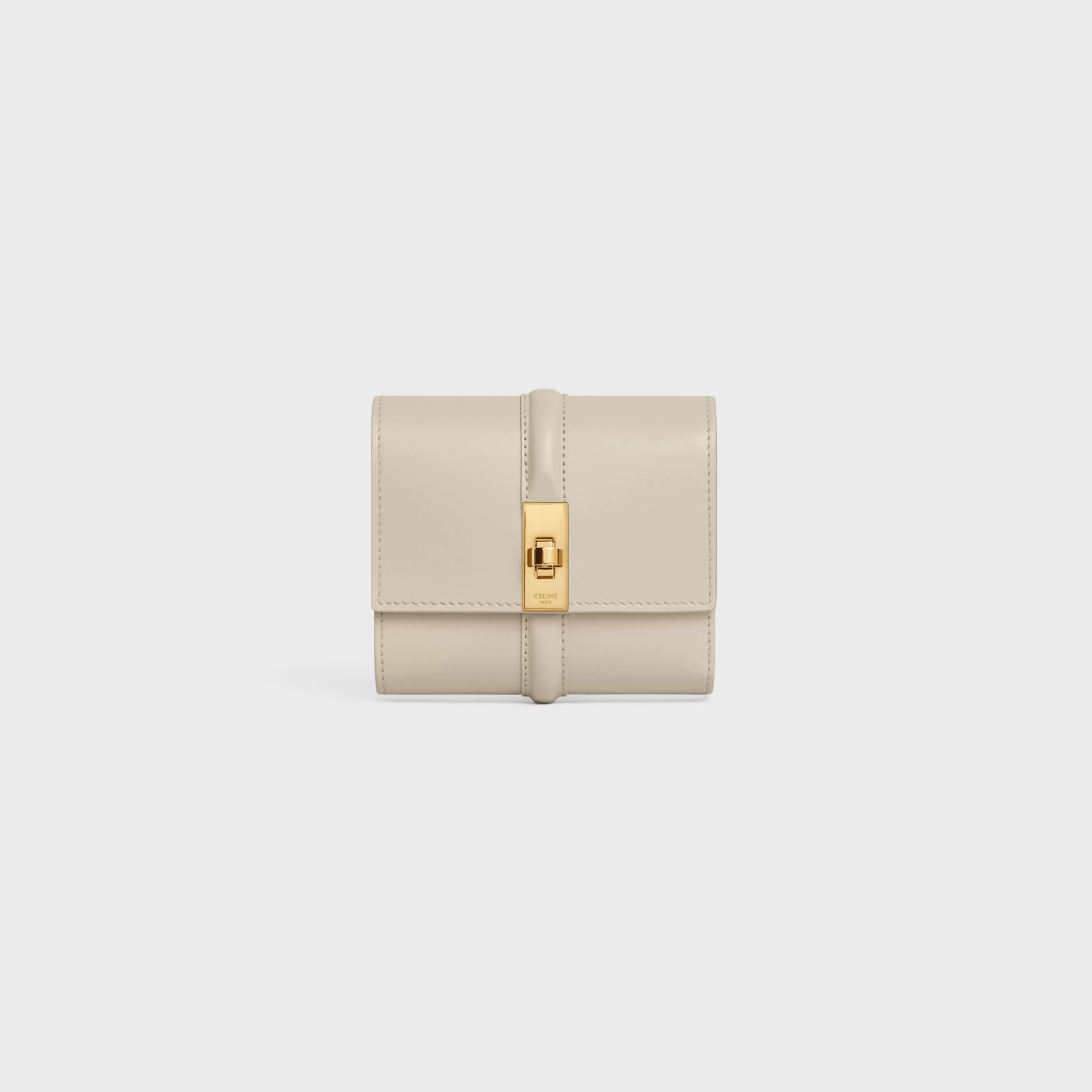 Small Trifold wallet 16 in Shiny Calfskin^CELINE Best Sale
