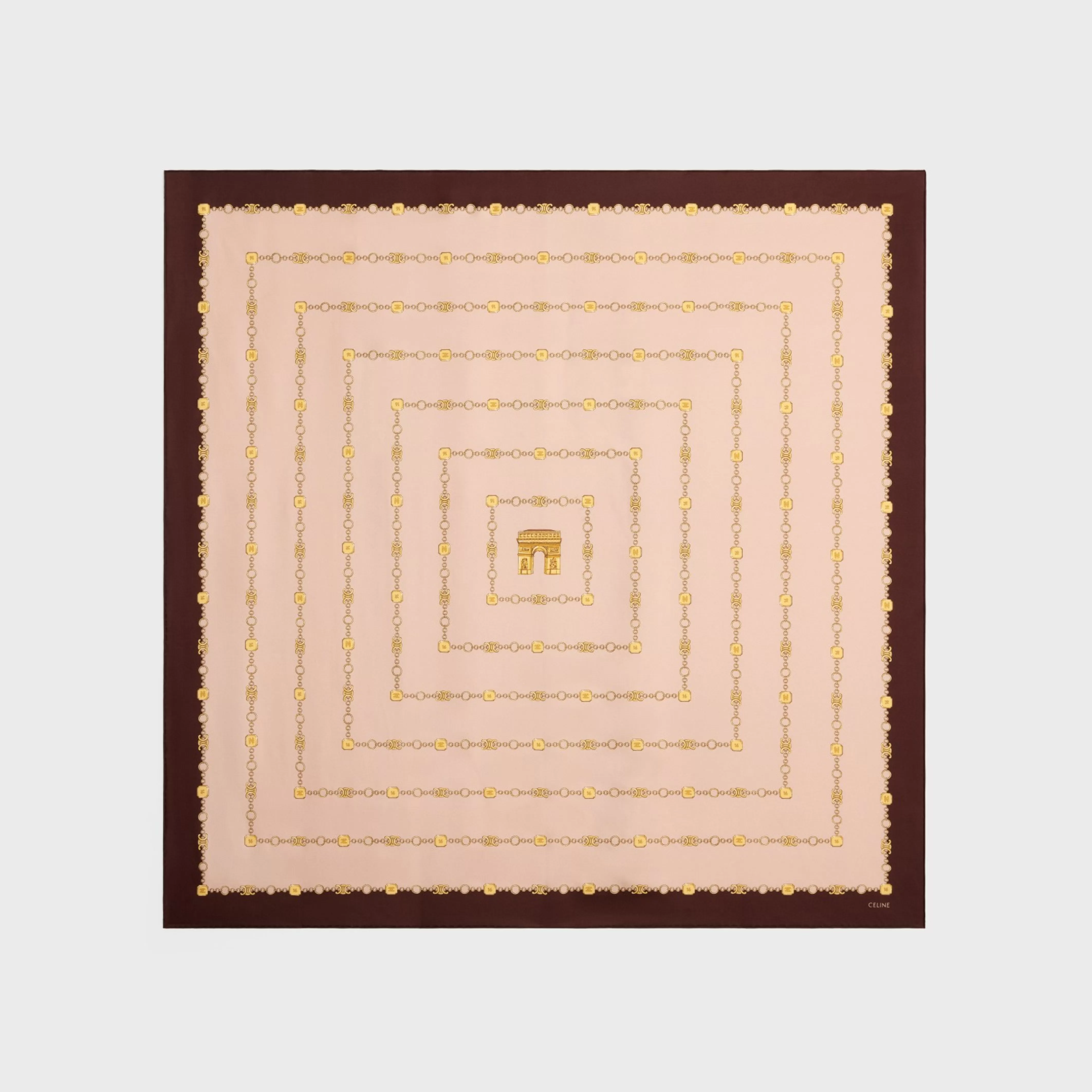 square in arc de triomphe silk twill^CELINE New