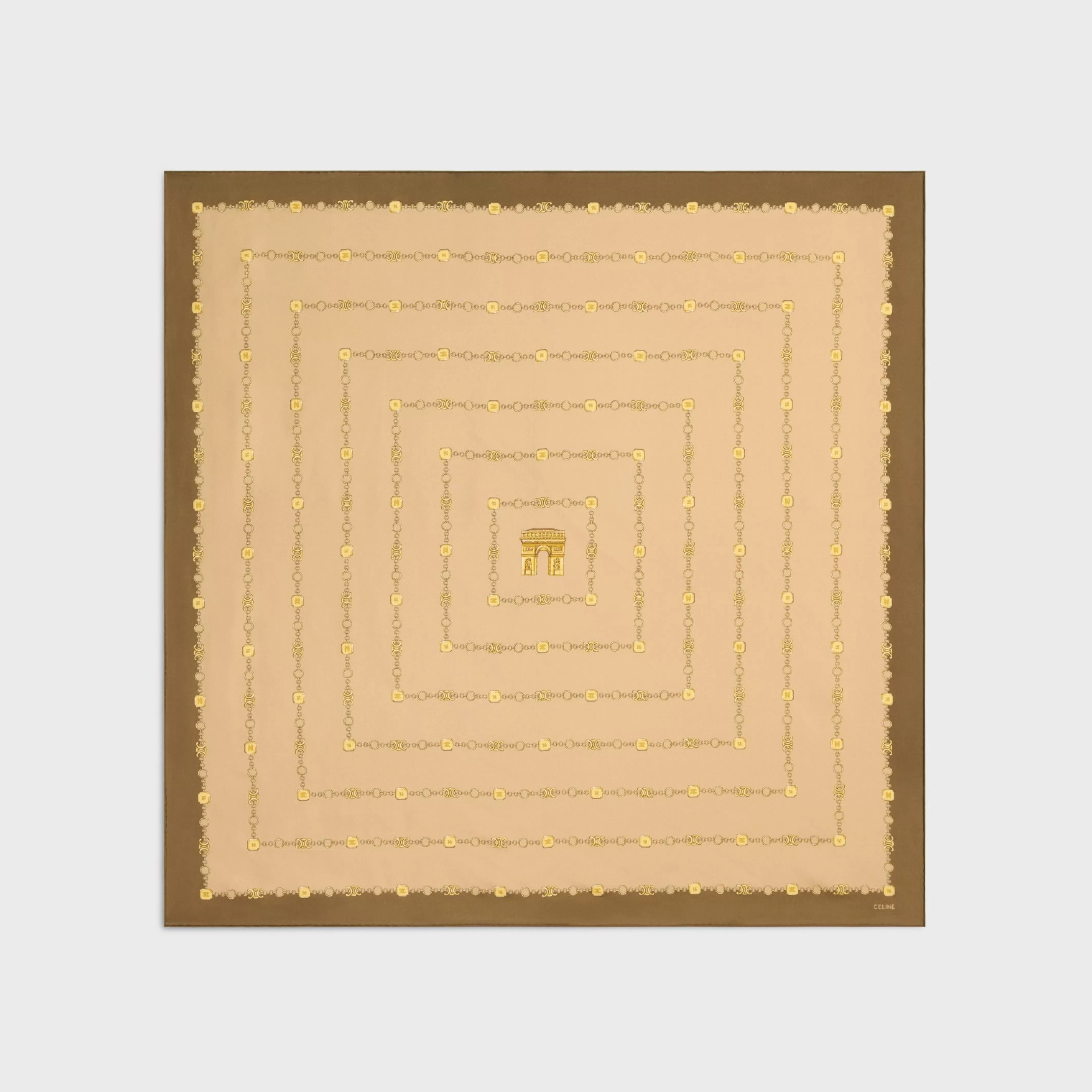 square in arc de triomphe silk twill^CELINE Cheap