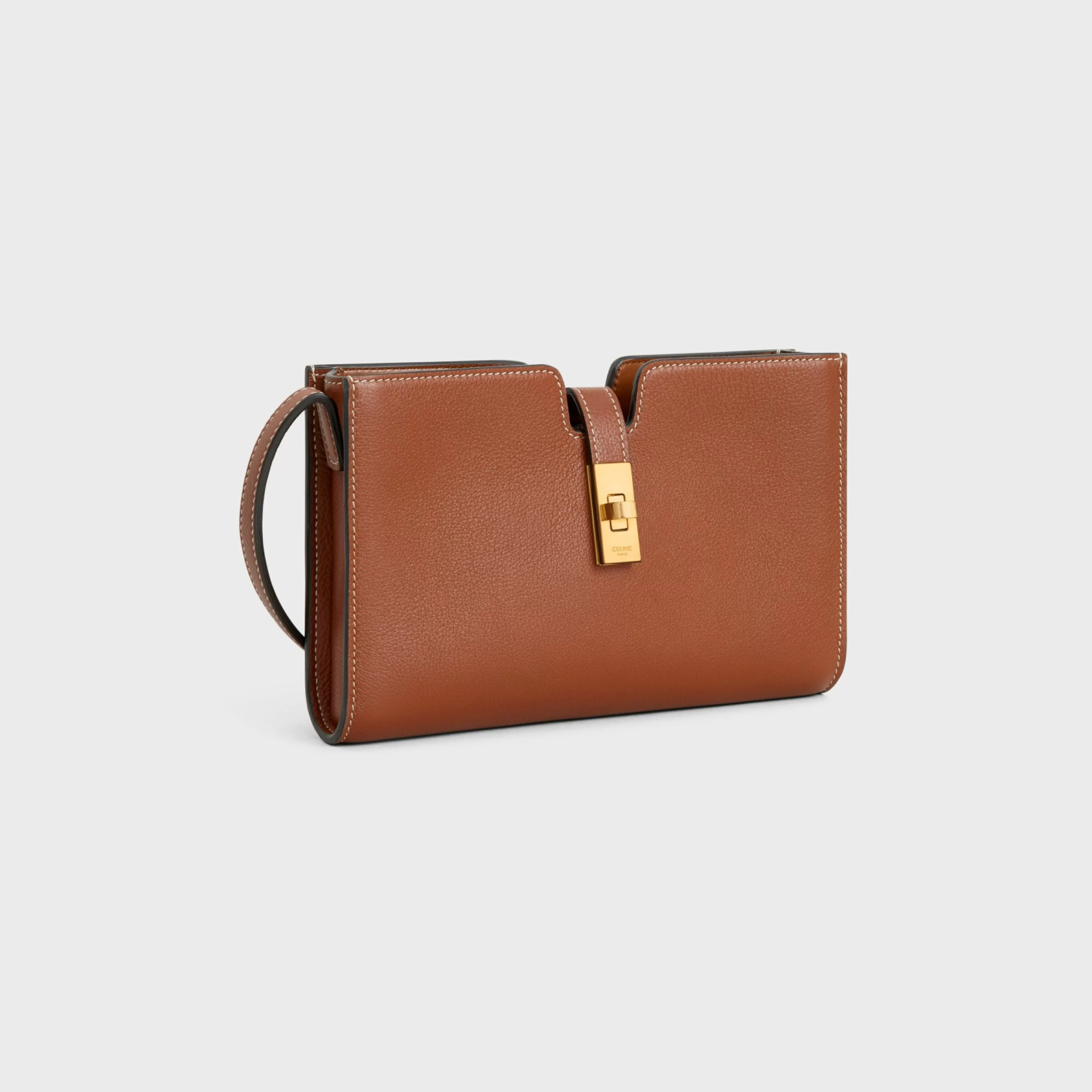 16 STRAP POCHETTE in SUPPLE CALFSKIN^CELINE Best