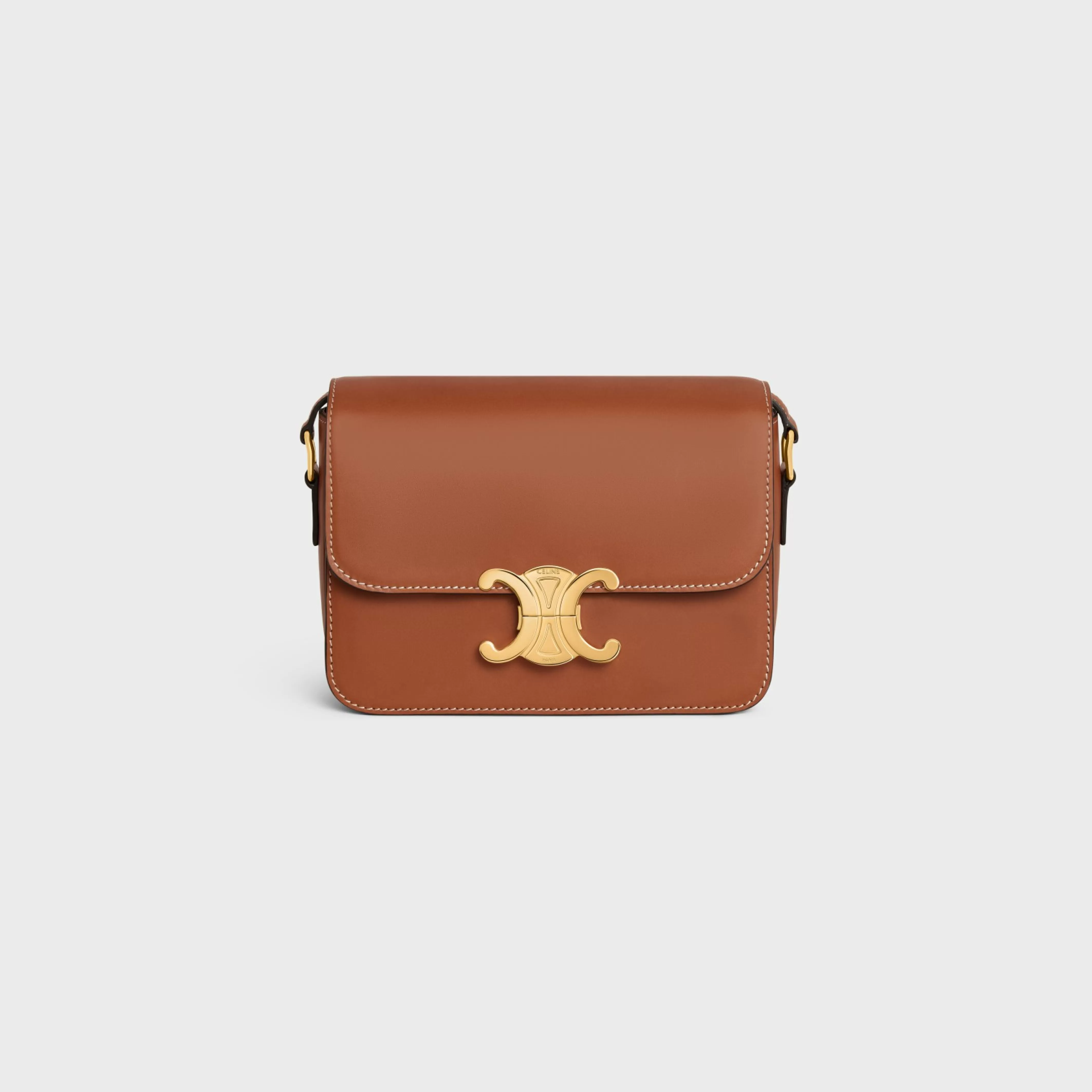 Teen Triomphe Bag in Natural Calfskin^CELINE Cheap