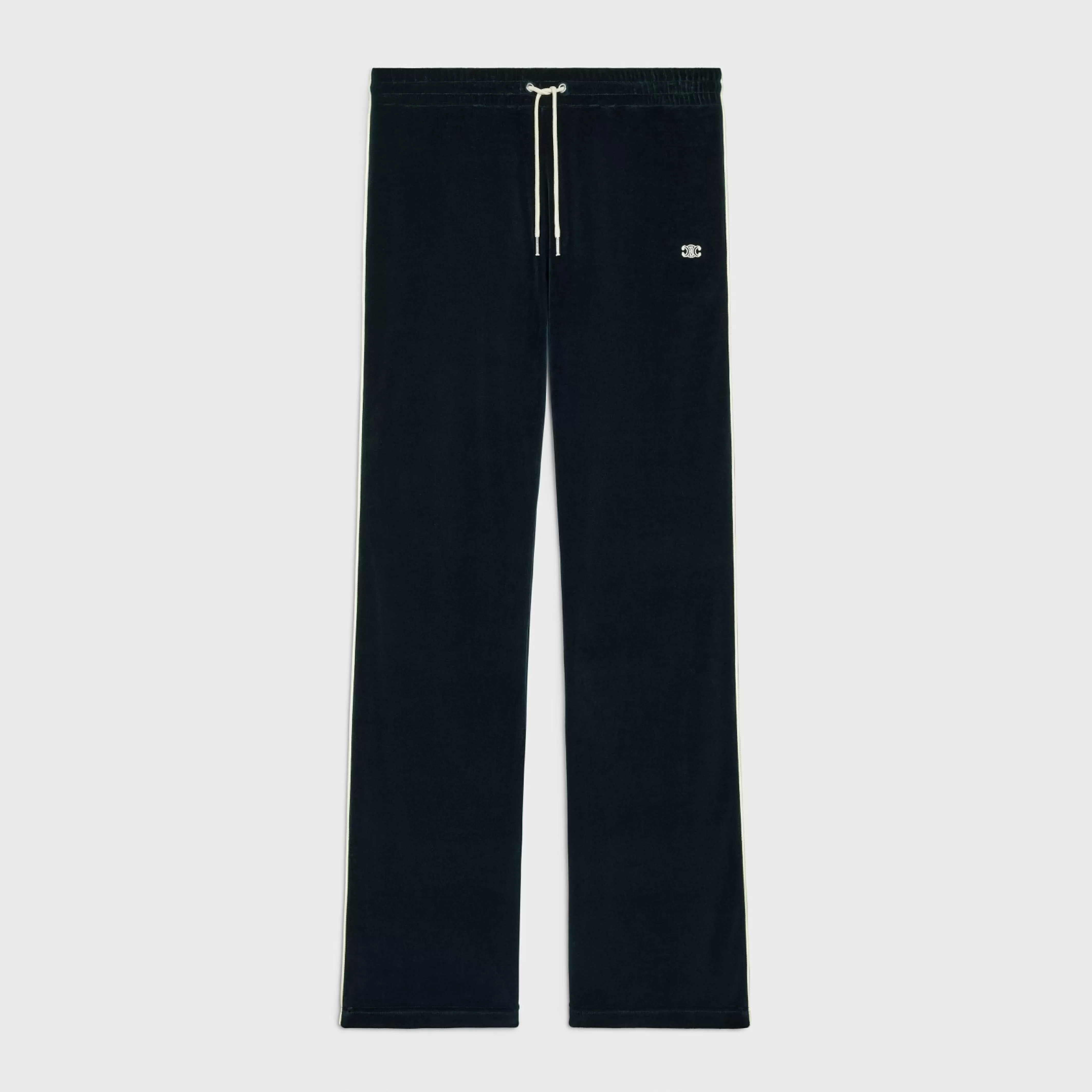 tracksuit pants in velvet jersey^CELINE Shop