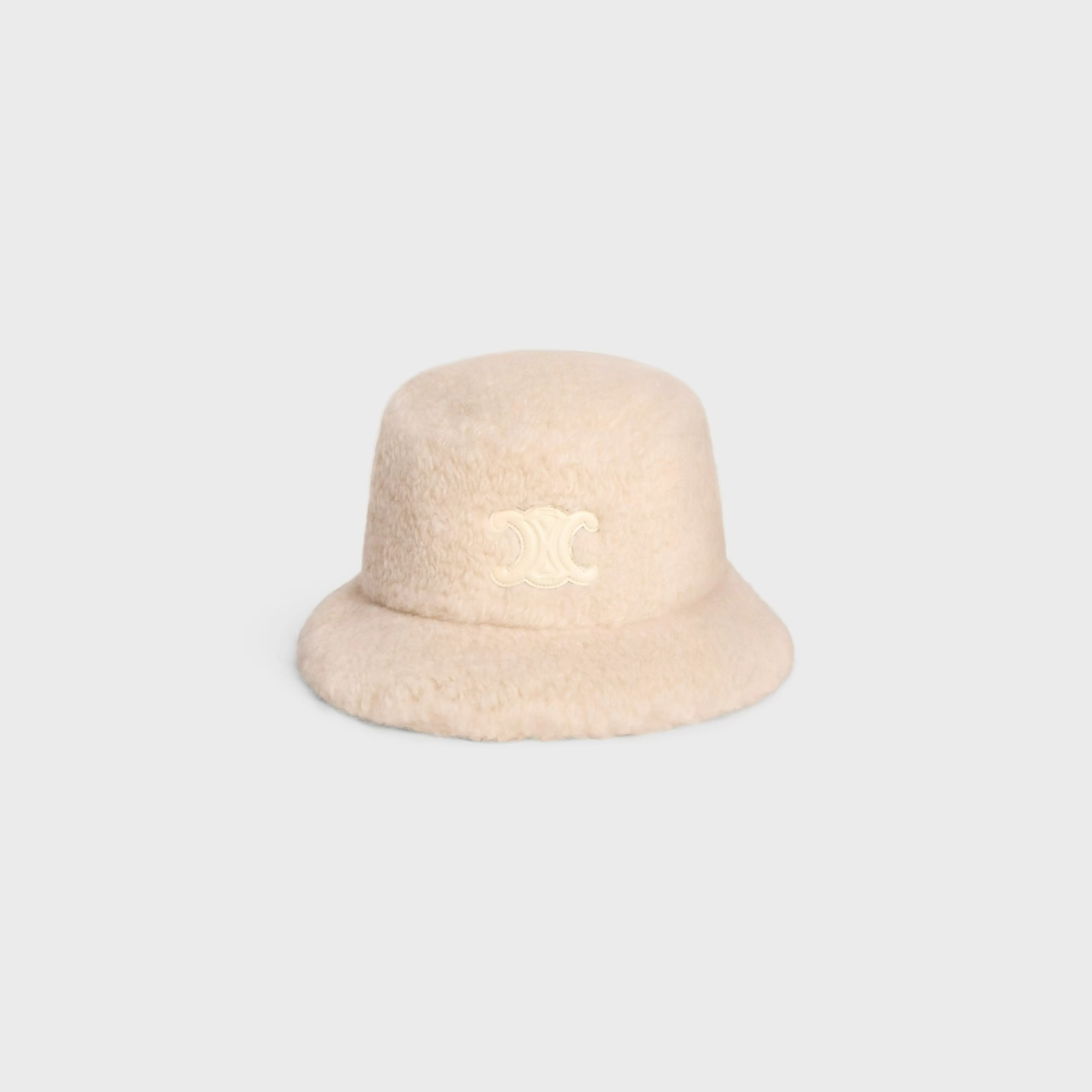 Triomphe bucket hat in Sherpa cashmere^CELINE Best Sale