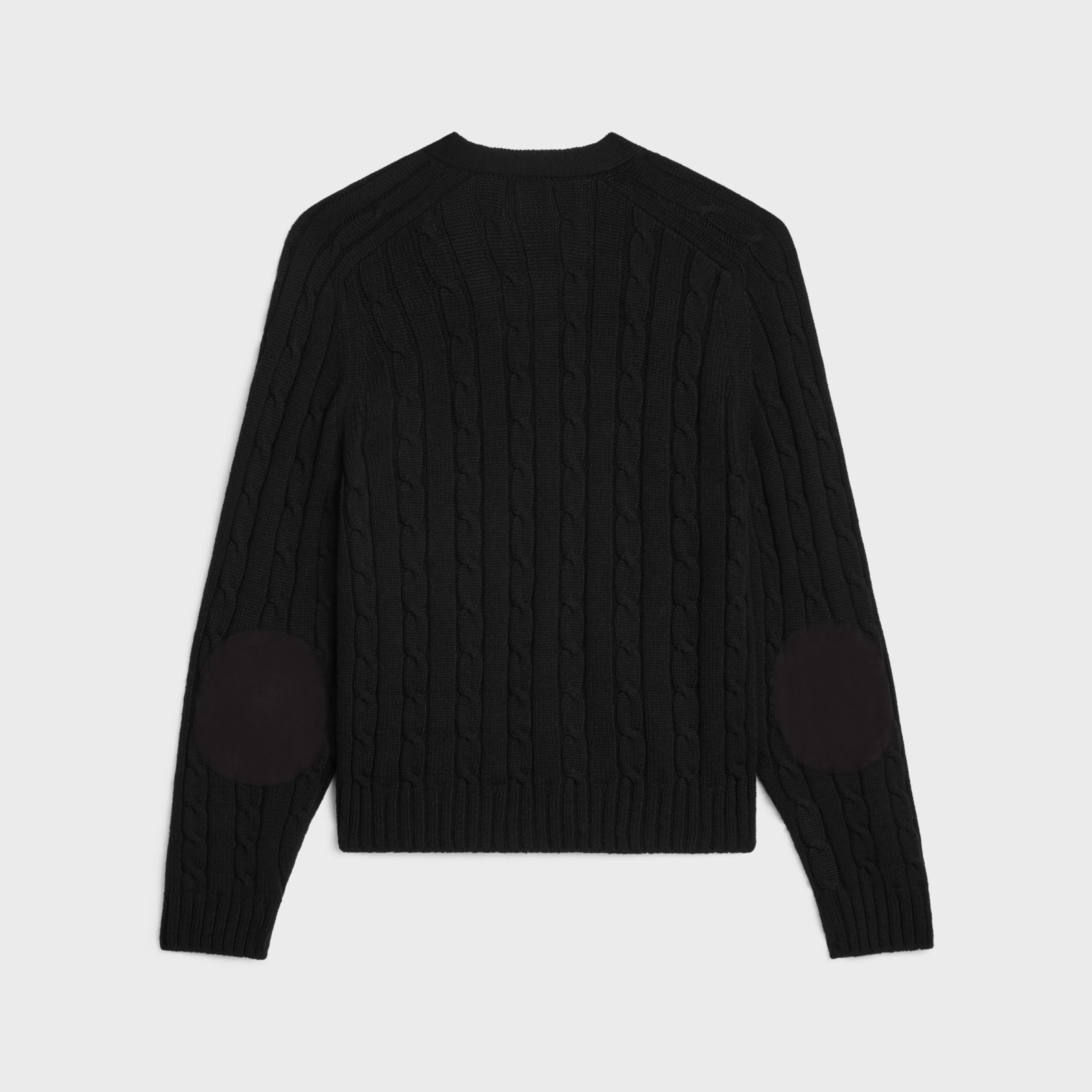 triomphe cardigan in cable-knit cashmere^CELINE Fashion