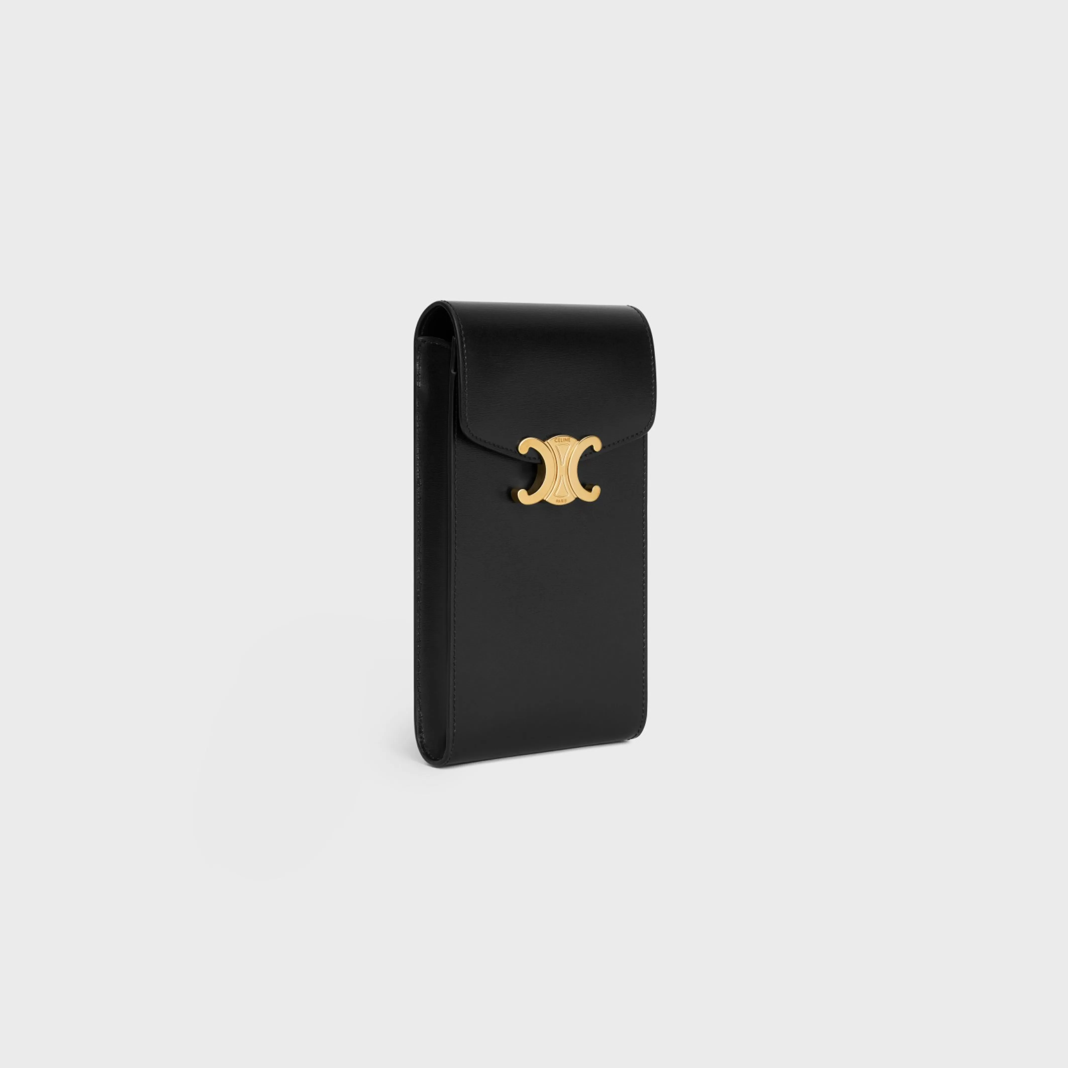 TRIOMPHE PHONE POUCH in Shiny calfskin^CELINE Best Sale