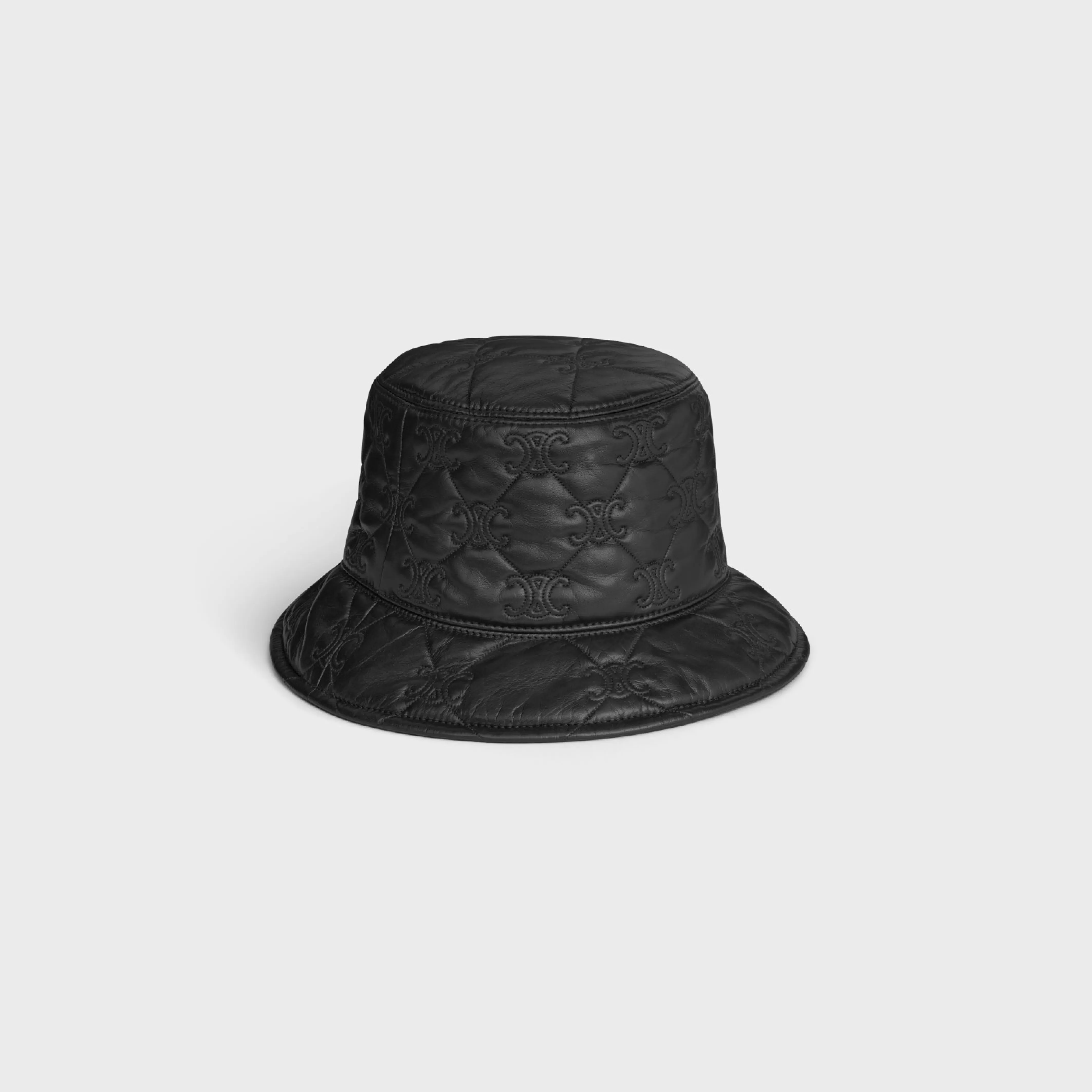 triomphe quilted bucket hat in soft lambskin^CELINE Sale