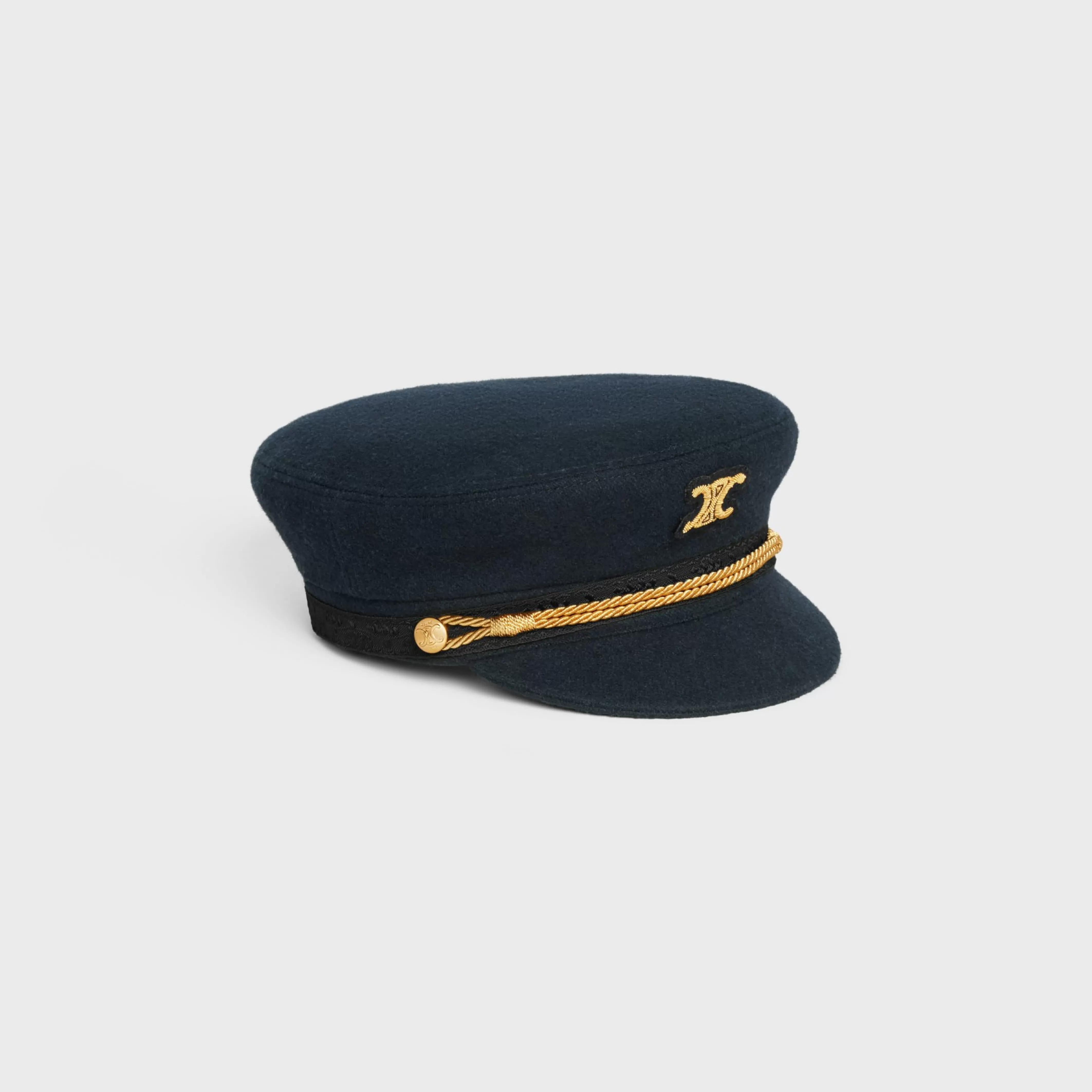 triomphe sailor cap in wool cloth^CELINE Shop