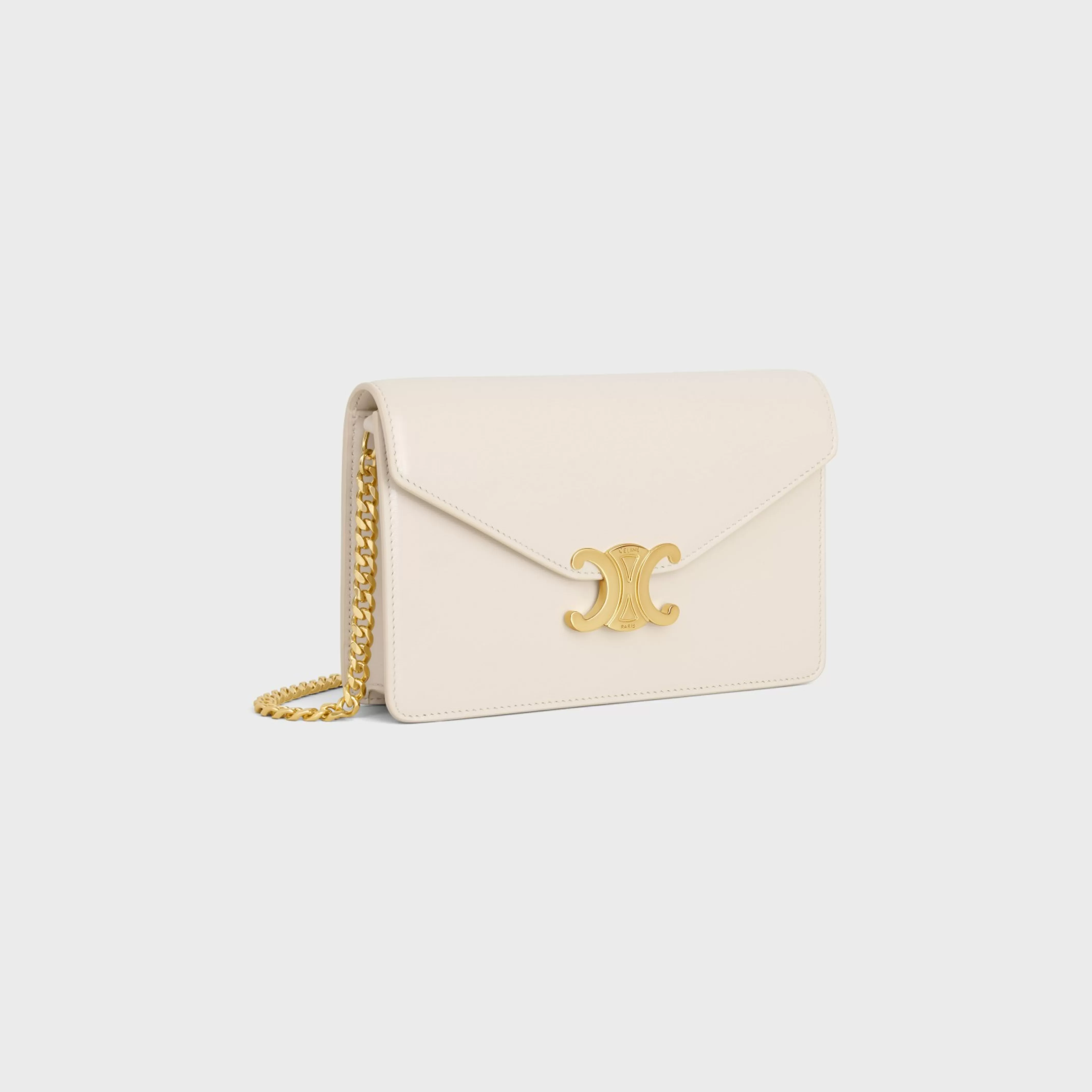 WALLET ON CHAIN MARGO in Shiny calfskin^CELINE Best